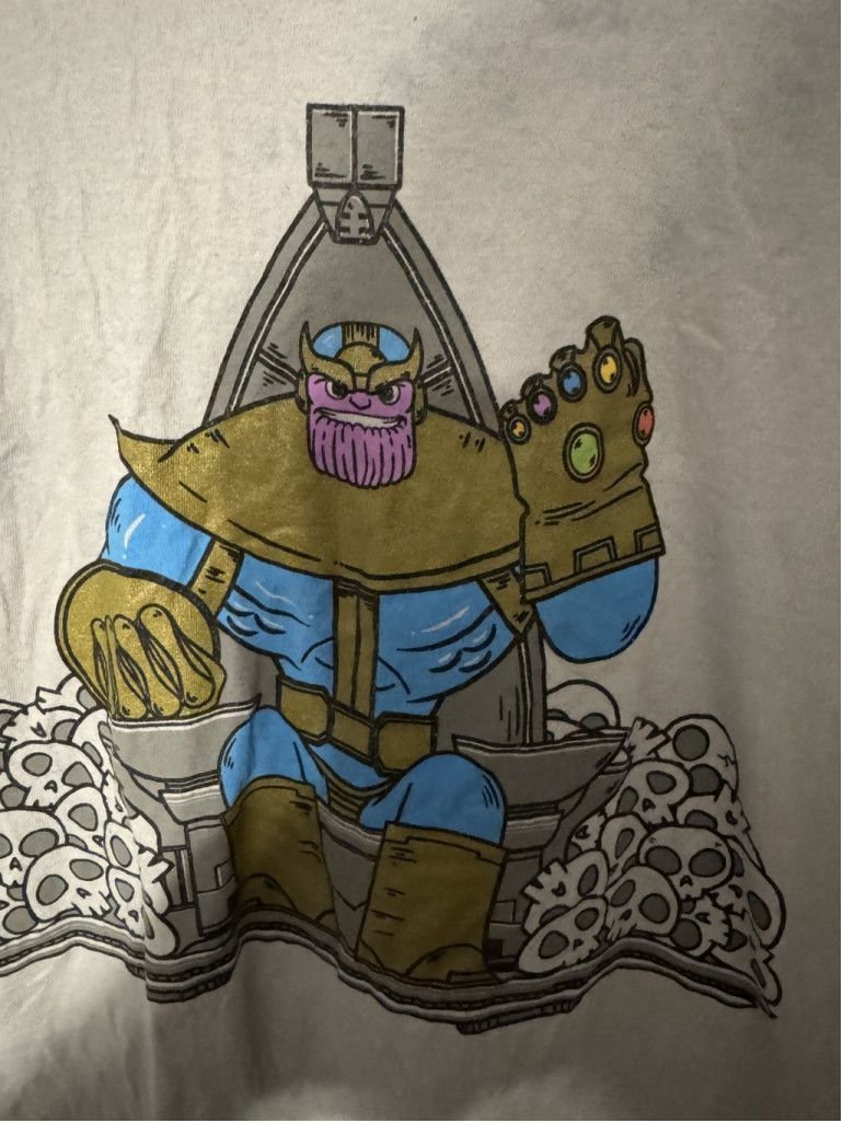 Marvel Comics Thanos Marvel Avengers T-Shirt Men Sz L Gray Size US L / EU 52-54 / 3 - 4 Thumbnail