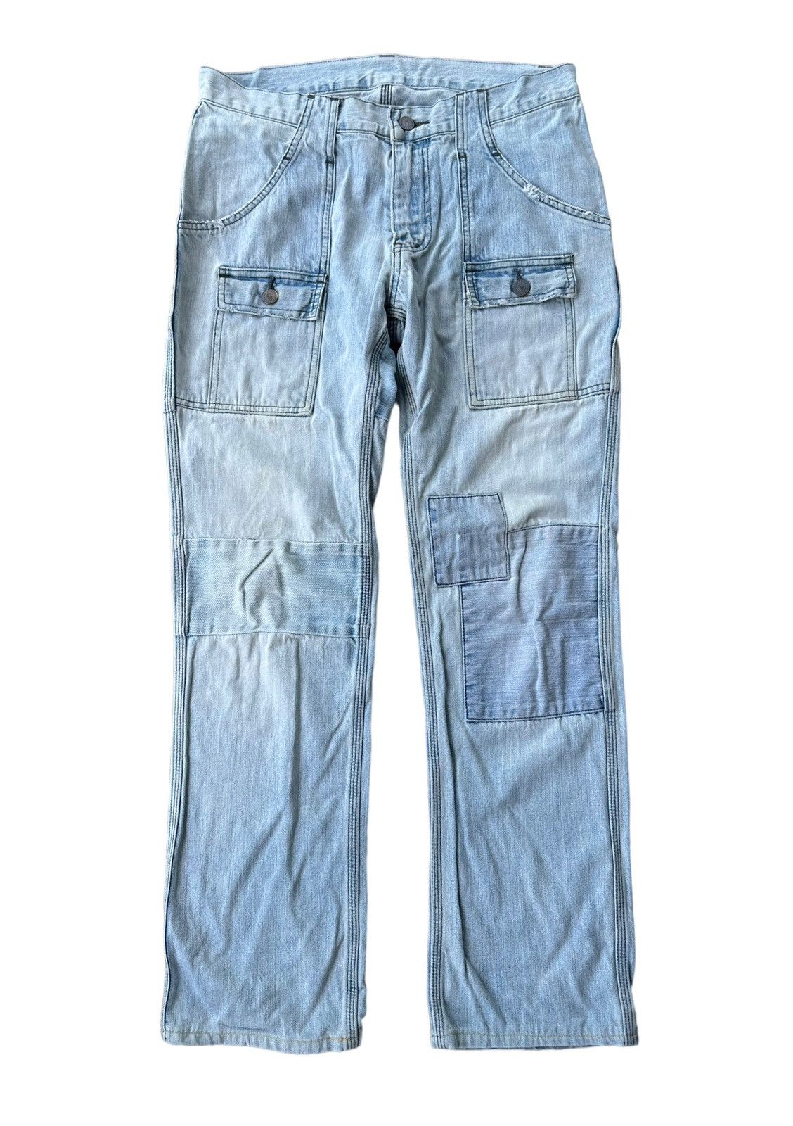 Japanese Brand Super nice design 🔥 Acoustic patchwork denim bushpants Size US 30 / EU 46 - 1 Thumbnail