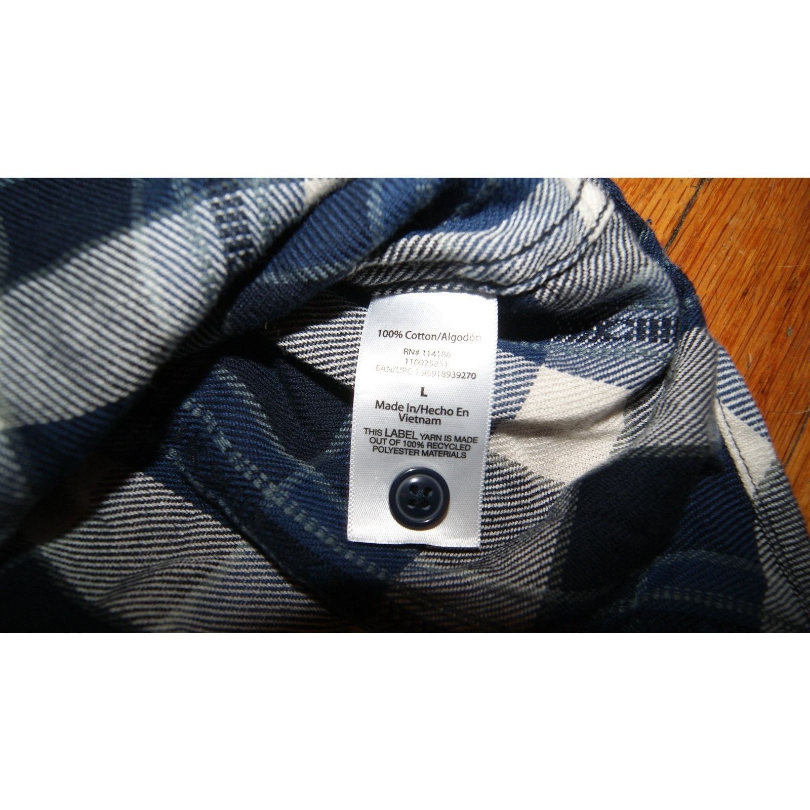 Frye Frye Shirt Men L Blue Buffalo Plaid Jacquard Flannel Size US L / EU 52-54 / 3 - 4 Thumbnail