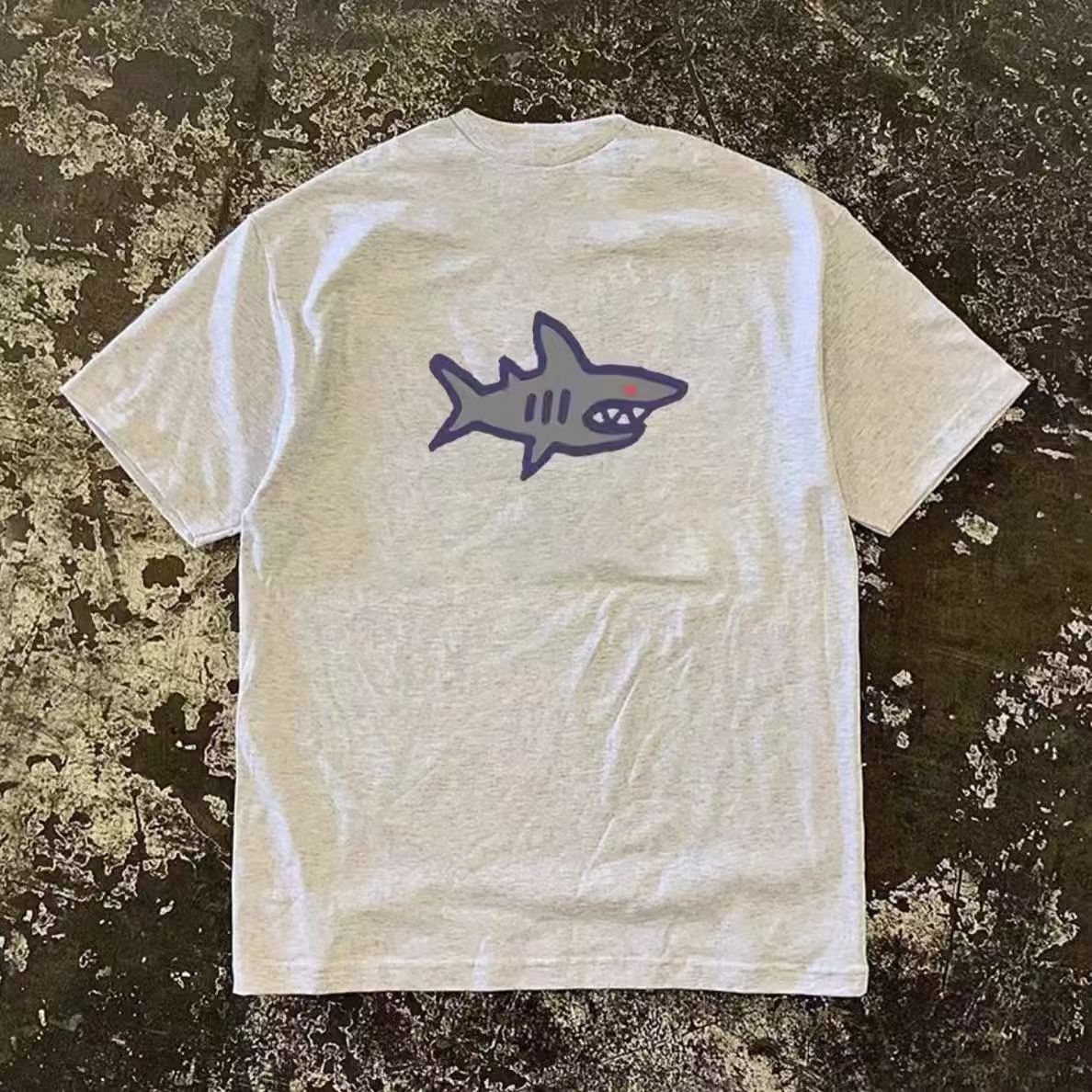 Other Shark print street washed vintage t-shirt Size US M / EU 48-50 / 2 - 1 Thumbnail