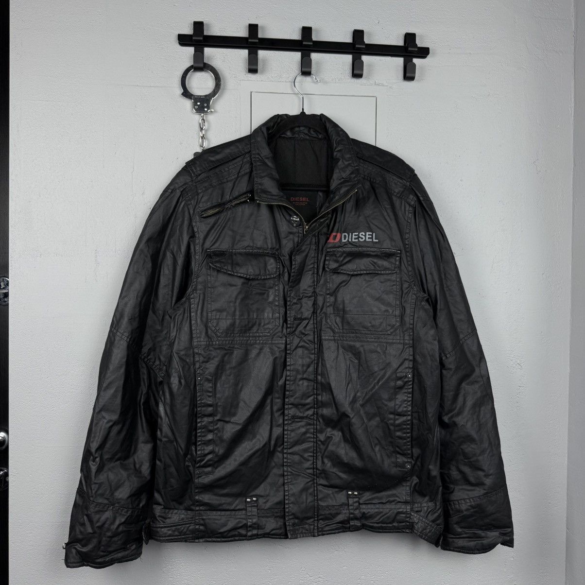 Diesel Vintage Avant Garde Leather Jacket Diesel Y2K Size US XL / EU 56 / 4 - 2 Thumbnail