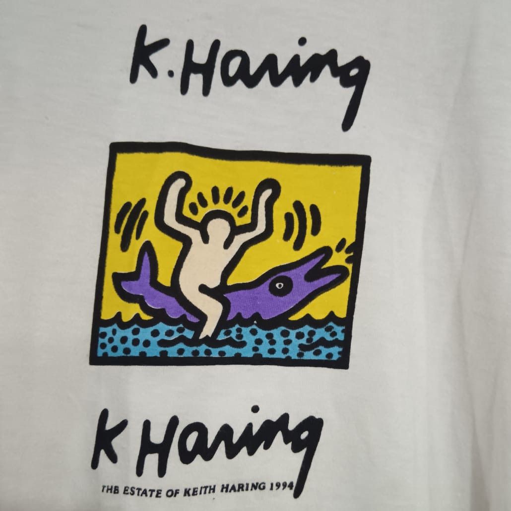 Keith Haring × Vintage Vintage 90s Keith Haring Size US L / EU 52-54 / 3 - 3 Thumbnail