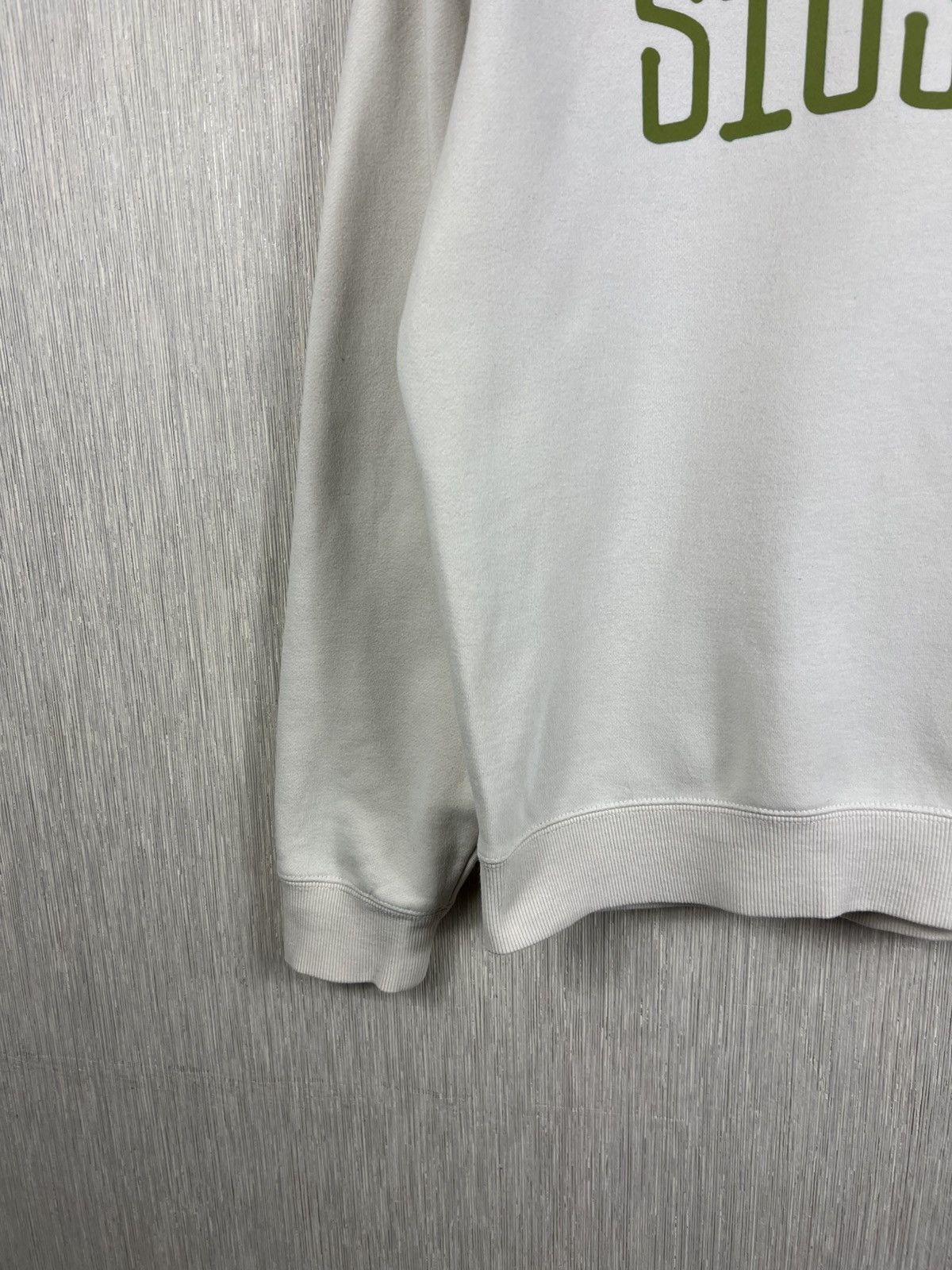 Stussy Vintage Stussy y2k cream green big logo crewneck sweatshirt Size US S / EU 44-46 / 1 - 7 Thumbnail