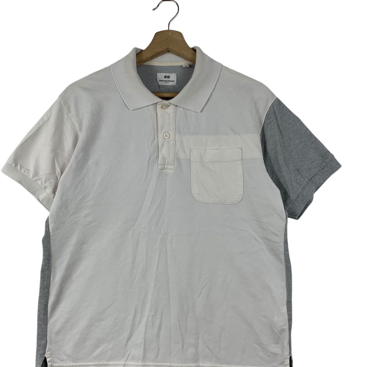 Engineered Garments ENGINEERED GARMENTS x UNIQLO Patchwork Polo Tee Shirt Top Size US M / EU 48-50 / 2 - 3 Thumbnail