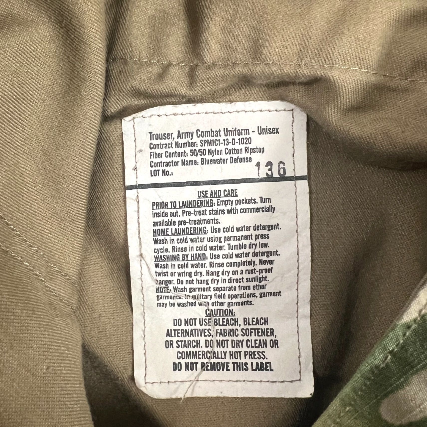 Vintage VINTAGE Bluewater Defense US Army Cargo Pants Medium Multicam Tactical Mens Size US 31 - 7 Thumbnail