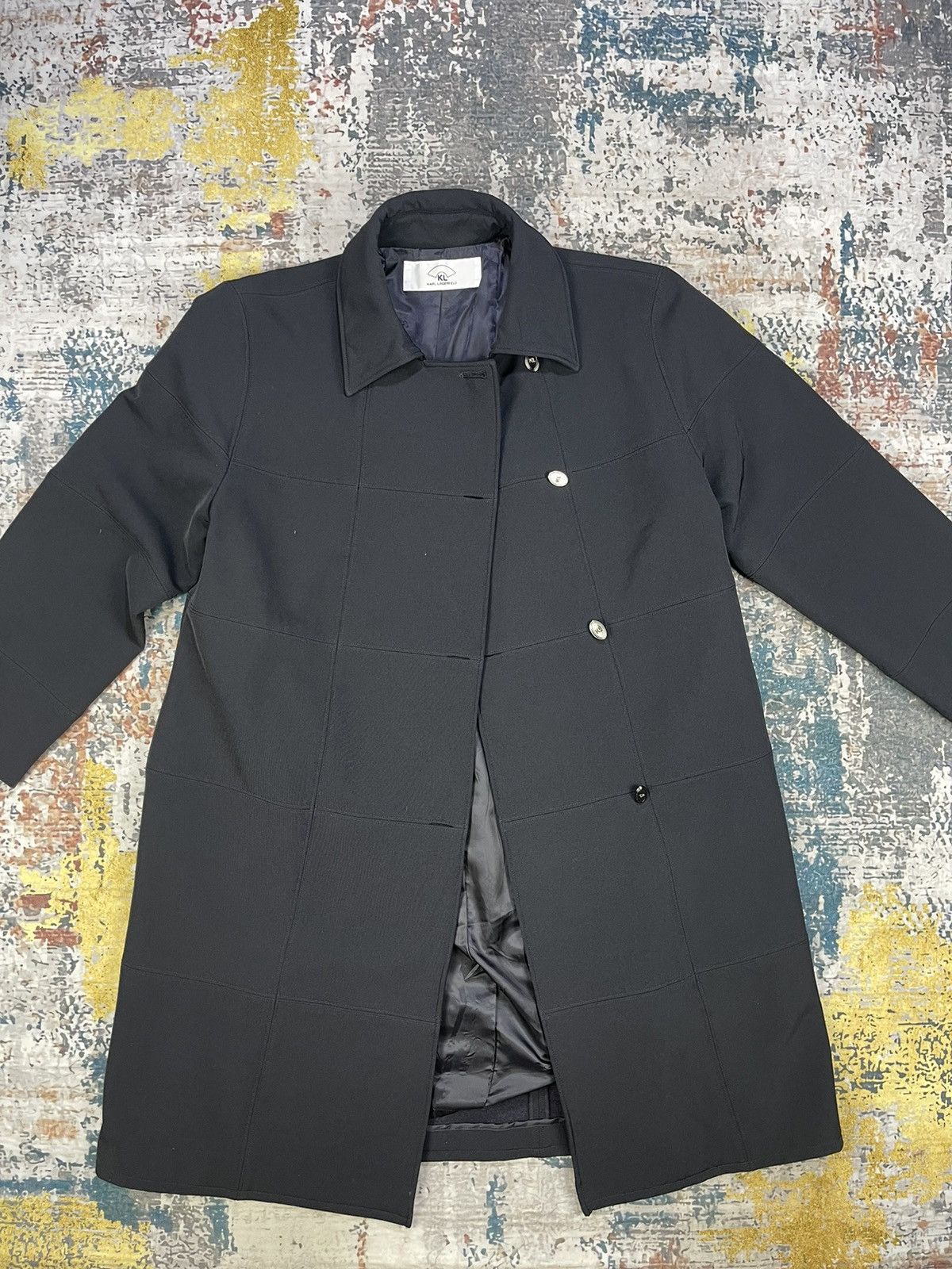 Karl Lagerfeld Karl Lagerfield Assymetrical Breast Bonded Long Coats Size S / US 4 / IT 40 - 11 Thumbnail