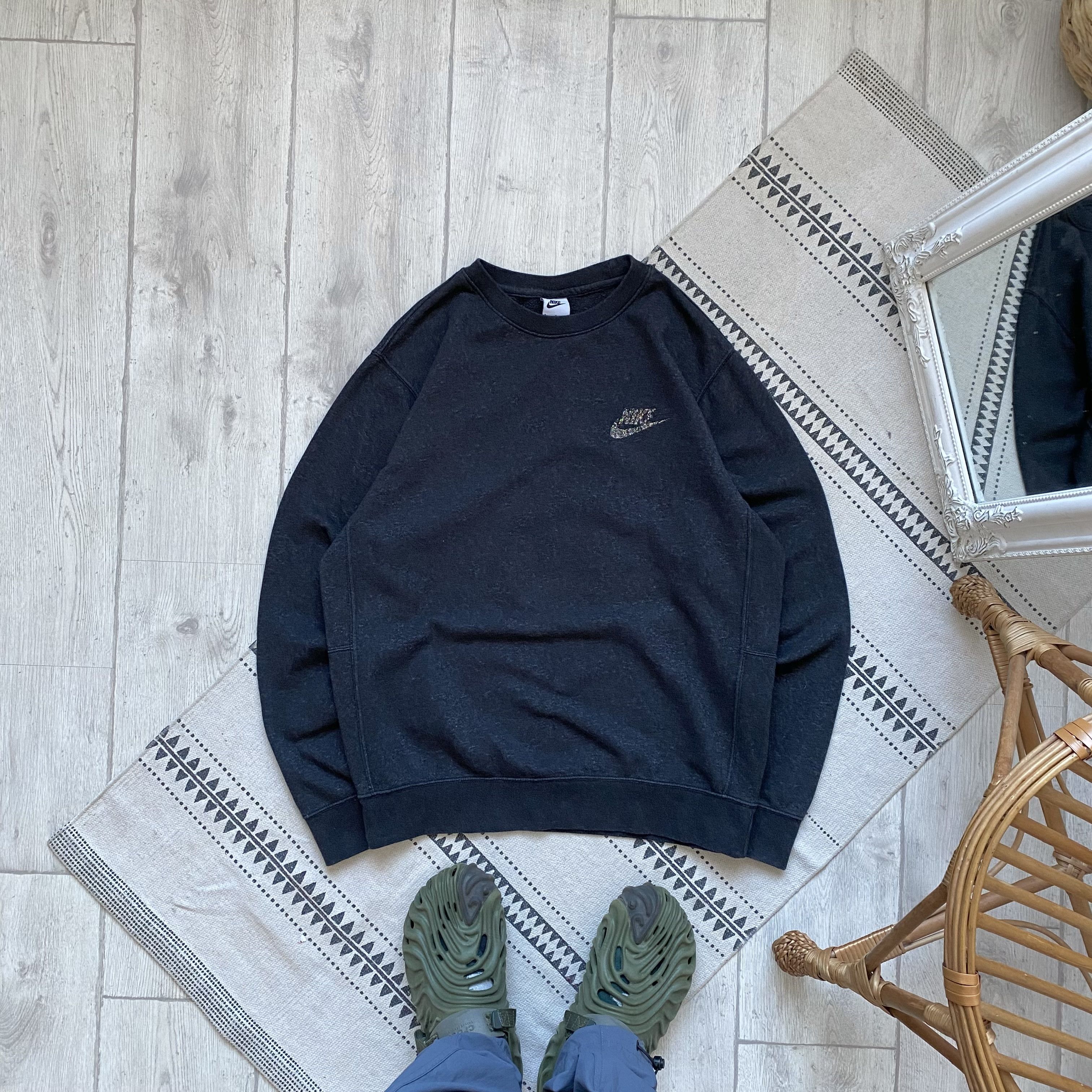 Nike 🦏 Y2K Nike sweatshirt Crewneck mini logo Swoosh Drill Size US M / EU 48-50 / 2 - 1 Thumbnail
