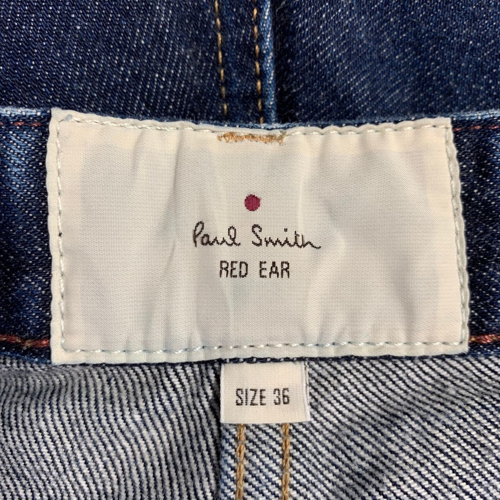Paul Smith Blue Contrast Stitch Cotton Straight Japanese Selvedge Jeans Size US 36 / EU 52 - 6 Thumbnail
