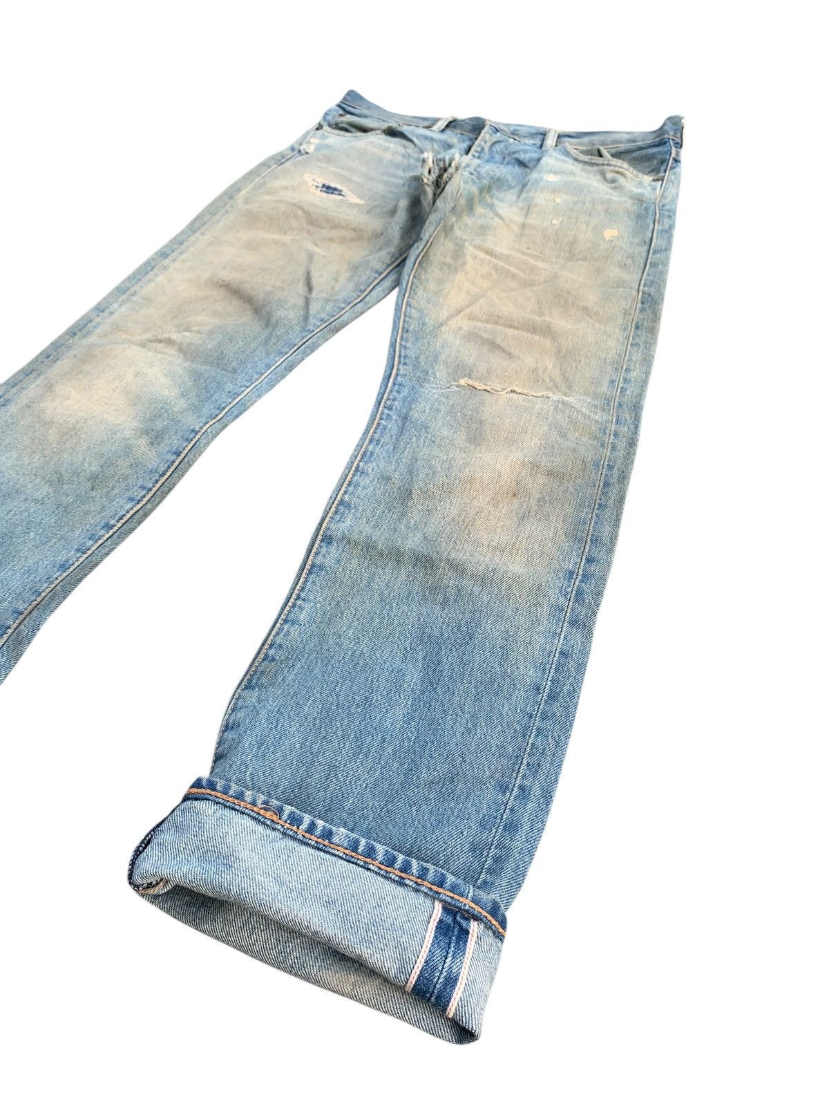 Levi's LEVI'S 511 SELVEDGE FADED & RUSTY DISTRESSED DENIM Size US 33 - 5 Thumbnail