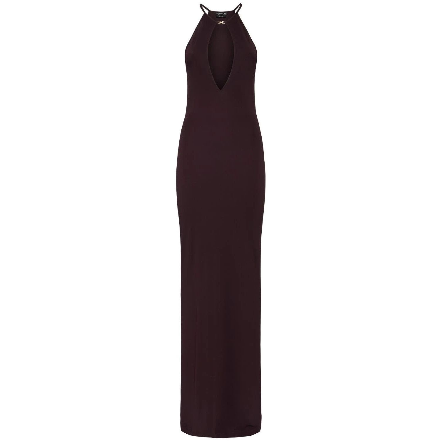 TOM FORD $2690 Deep Purple Viscose Dress New & Authentic (Wo