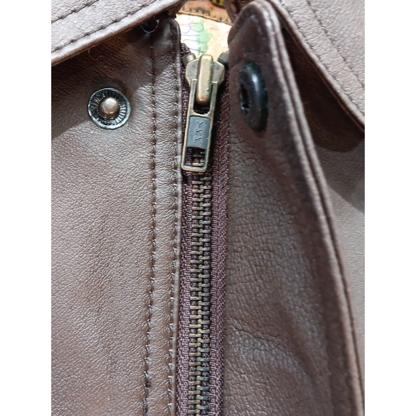 Vintage VINTAGE North American Hunting Club Life Member Brown Leather Jacket Men 2XL Bomber Coat Full Zip Embroidered Size US XXL / EU 58 / 5 - 7 Thumbnail