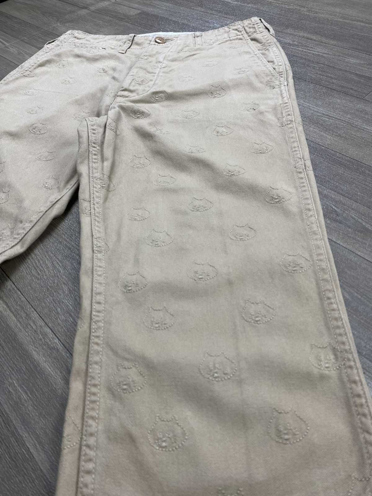 Ne-Net Vintage Nenet Issey Miyake Full Embroidery Logo Casual Pants Size US 28 / EU 44 - 5 Thumbnail