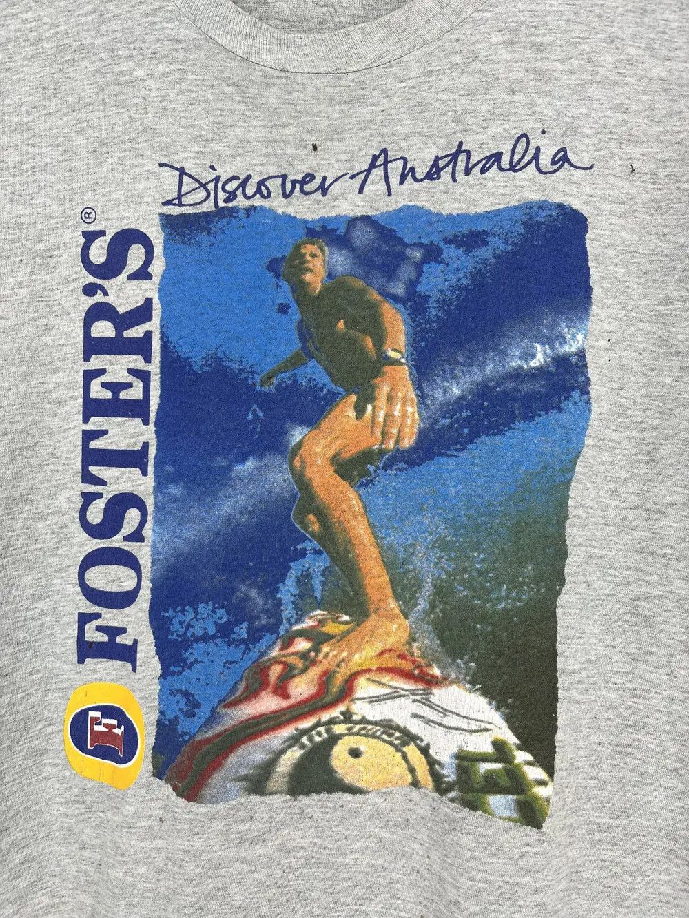 Budweiser 90s Made in Australia Fosters Beer Vintage Tee Shirt Travis Size US L / EU 52-54 / 3 - 11 Thumbnail