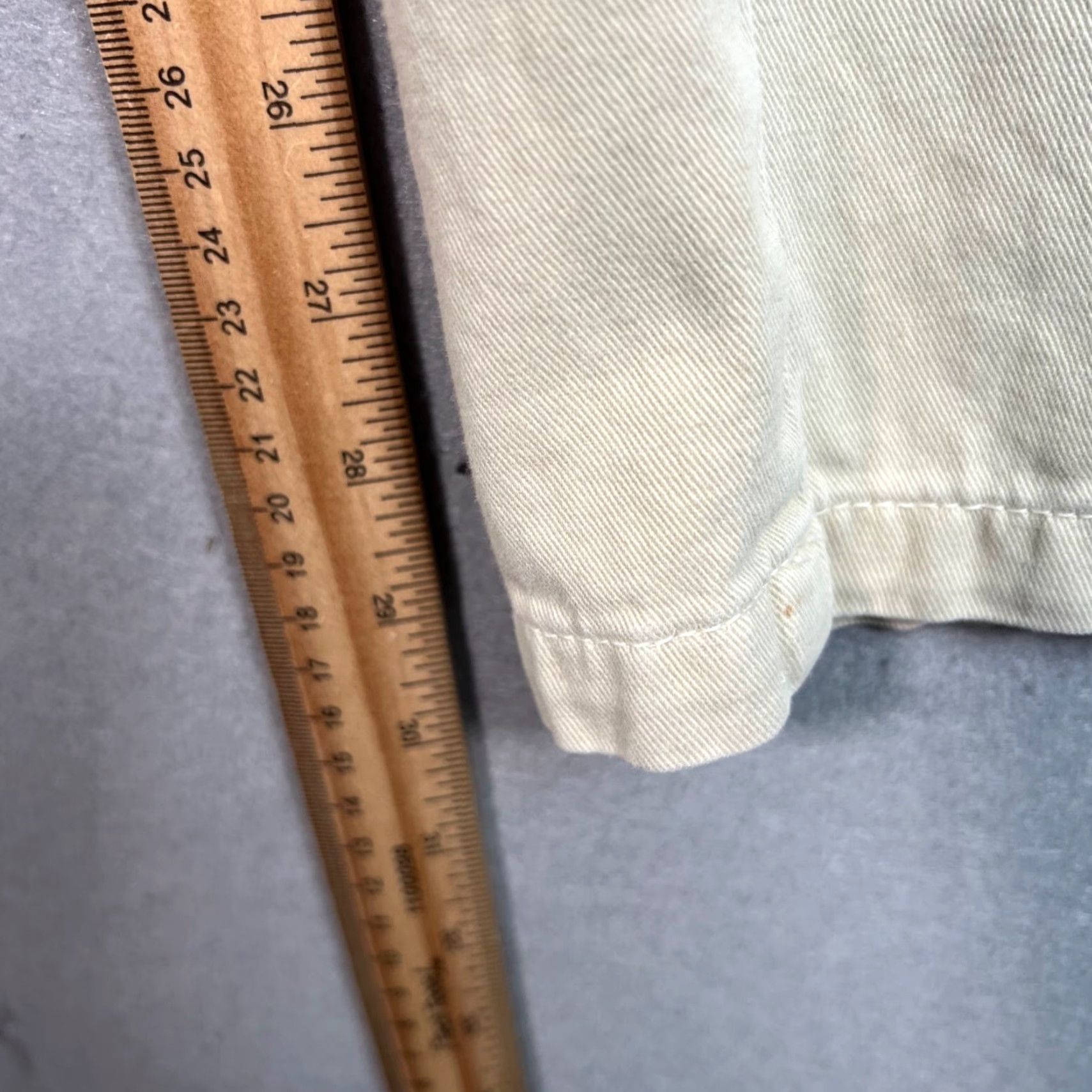 Zara VINTAGE Zara Womens Cargo Pants Beige Size 2 Cotton Casual Straight Leg Womens Pants Beige Cotton Cargo Pockets 30in Inseam Size 26" / US 2 / IT 38 - 7 Thumbnail
