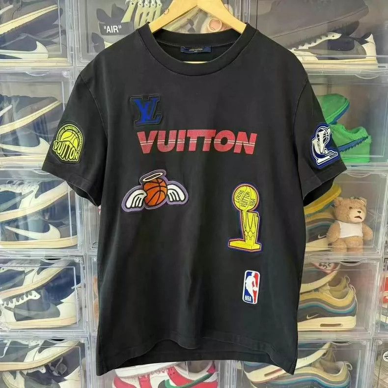 Louis Vuitton lv nba collaboration graphic t-shirt-dmc | Grailed