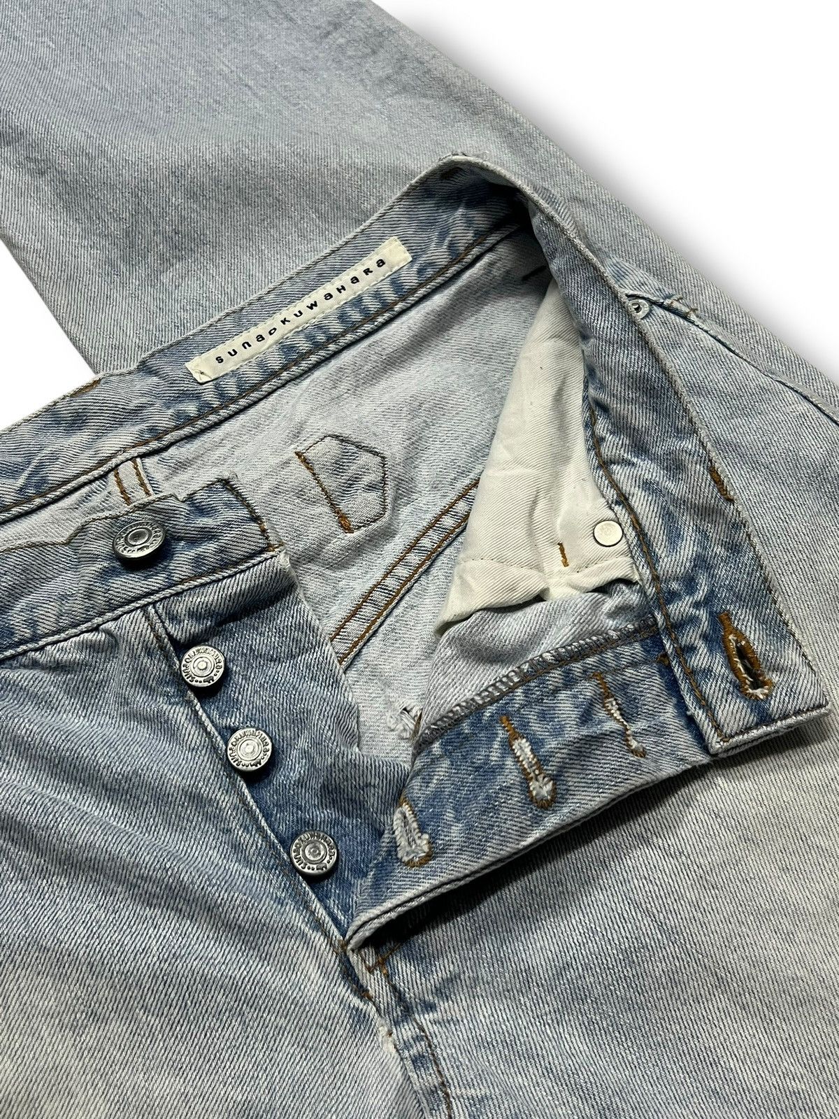 Issey Miyake Sunaokuwahara By Isey Miyaki Japan Buckle Back - Distressed Size US 30 / EU 46 - 12 Thumbnail