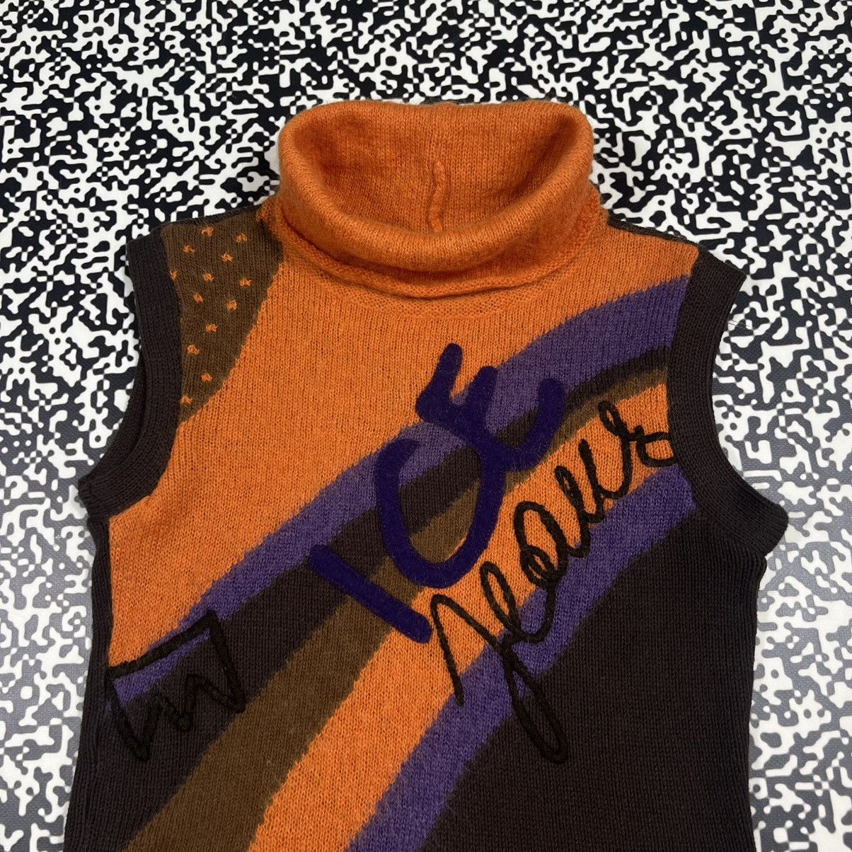Iceberg Vintage Y2K Iceberg Mohair Wool Sleeveless Knit Turtle Top Size M / US 6-8 / IT 42-44 - 2 Thumbnail
