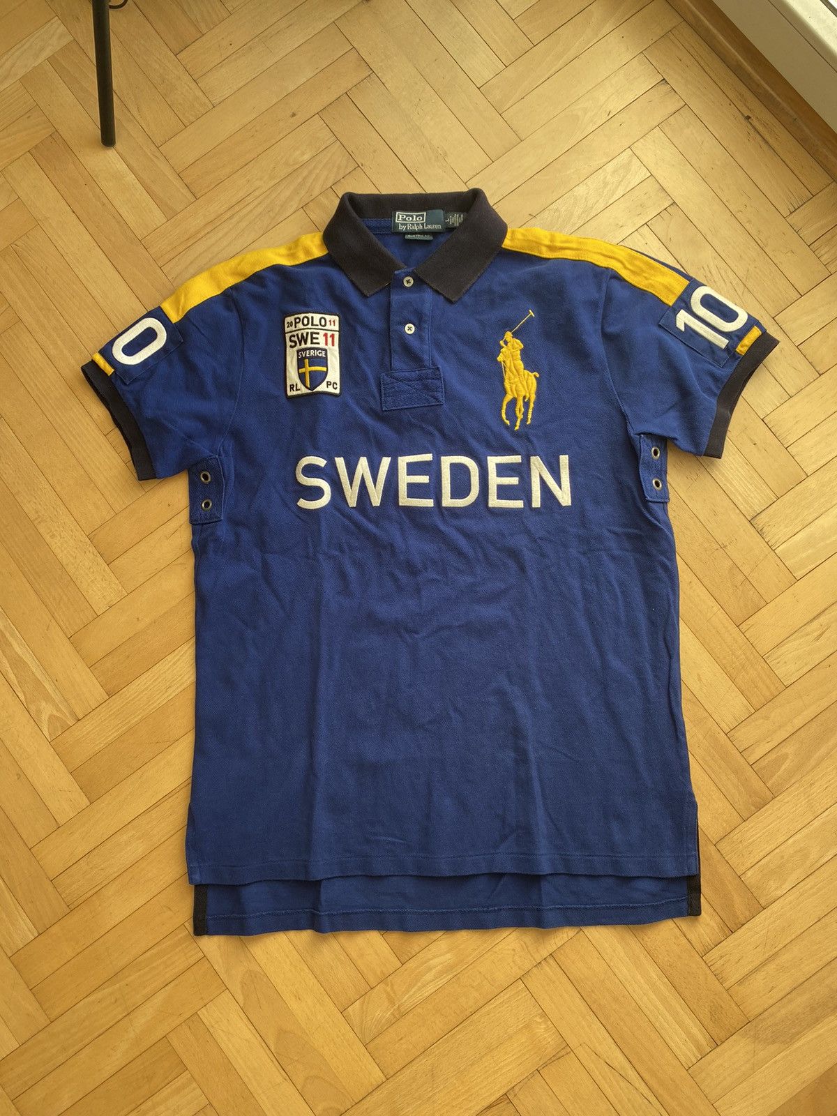 image of Polo Ralph Laurent Chief Keef Sweden London New York Italy in Blue, Men's (Size Large)