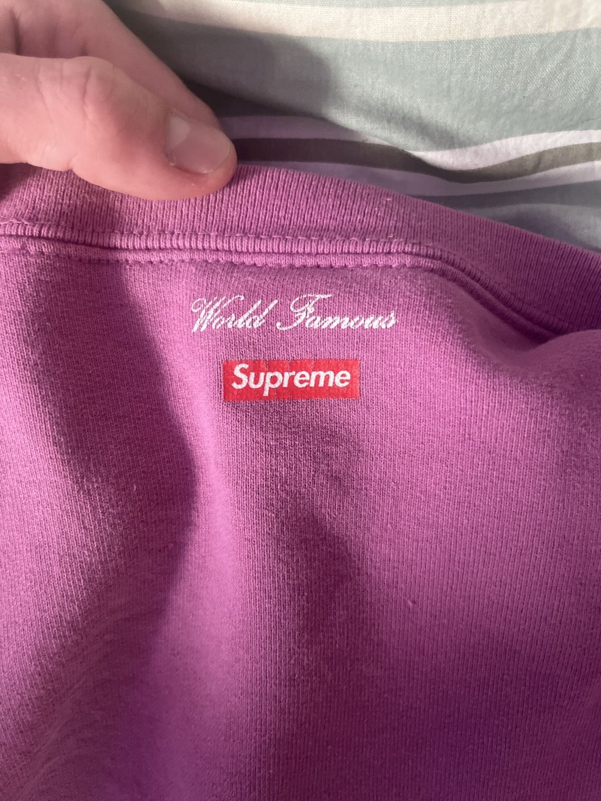 Supreme Supreme aerial crewneck pink lightly worn Size US L / EU 52-54 / 3 - 5 Thumbnail