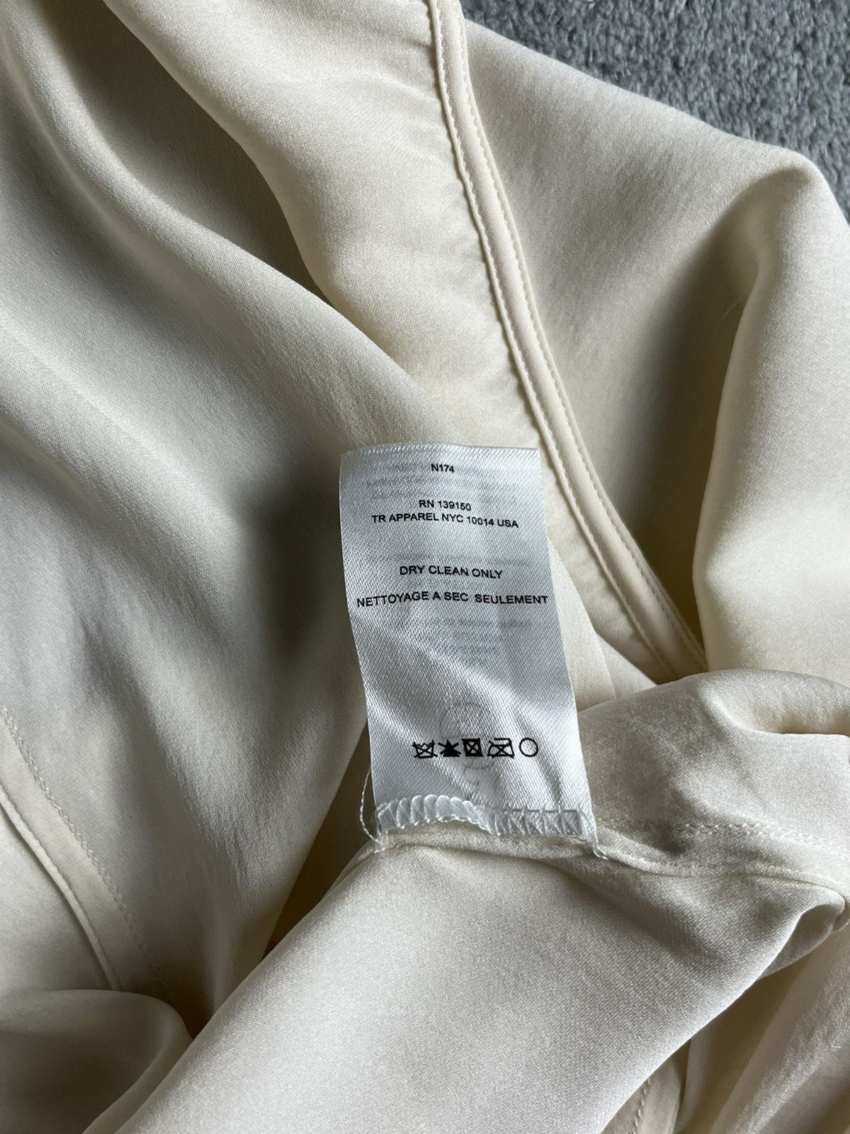 The Row The row - Ivory cola band collar oversized shirt Size XS / US 0-2 / IT 36-38 - 8 Thumbnail
