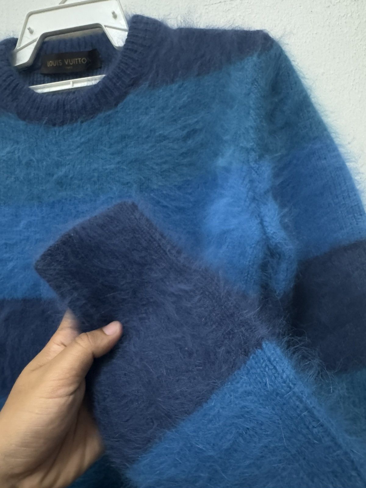 Louis Vuitton Louis Vuitton Paris Mohair Stripes Border Blue Size US S / EU 44-46 / 1 - 4 Thumbnail