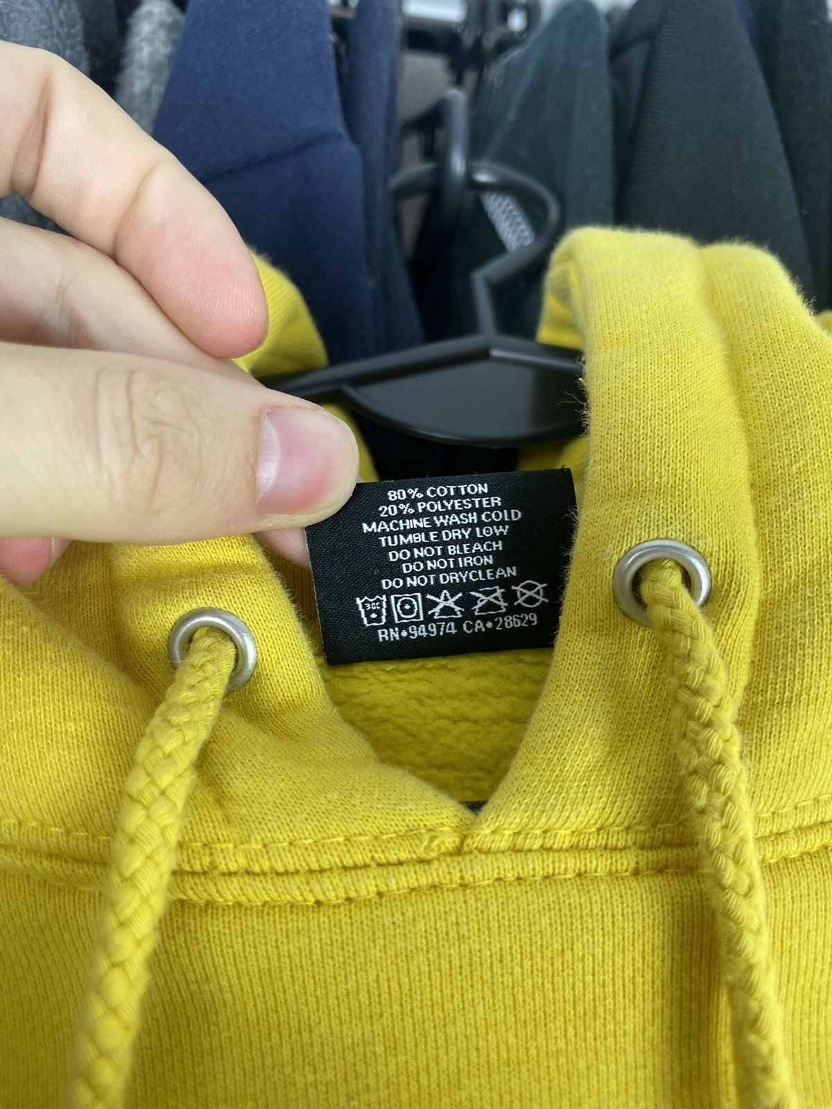 Stussy × Vintage Hoodie Stussy S-Horn vintage Logo yellow skate Size US M / EU 48-50 / 2 - 4 Thumbnail