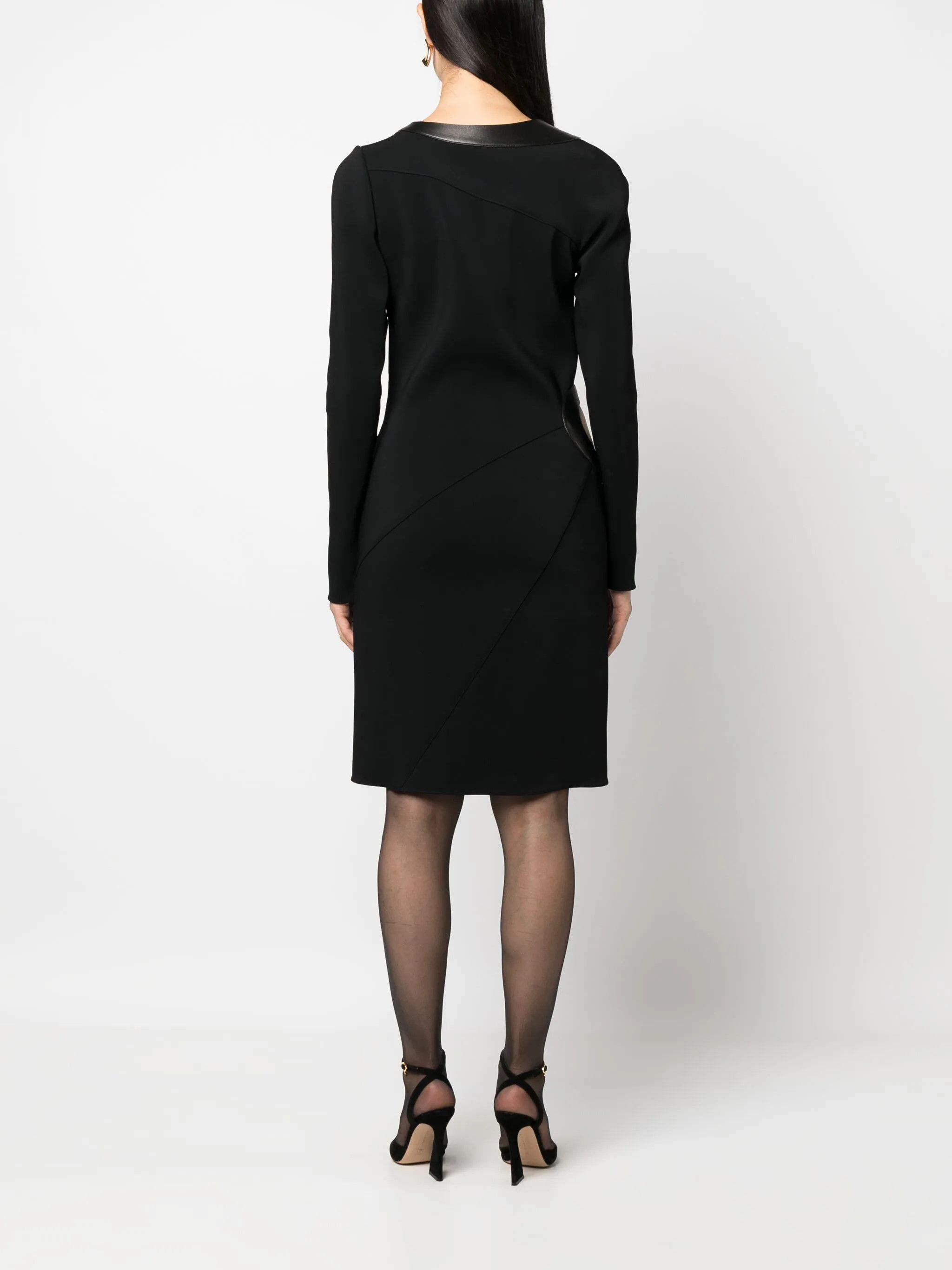 Tom Ford o1w1db10225 AB3242 Cut-out Midi Dress in Black Size M / US 6-8 / IT 42-44 - 4 Thumbnail