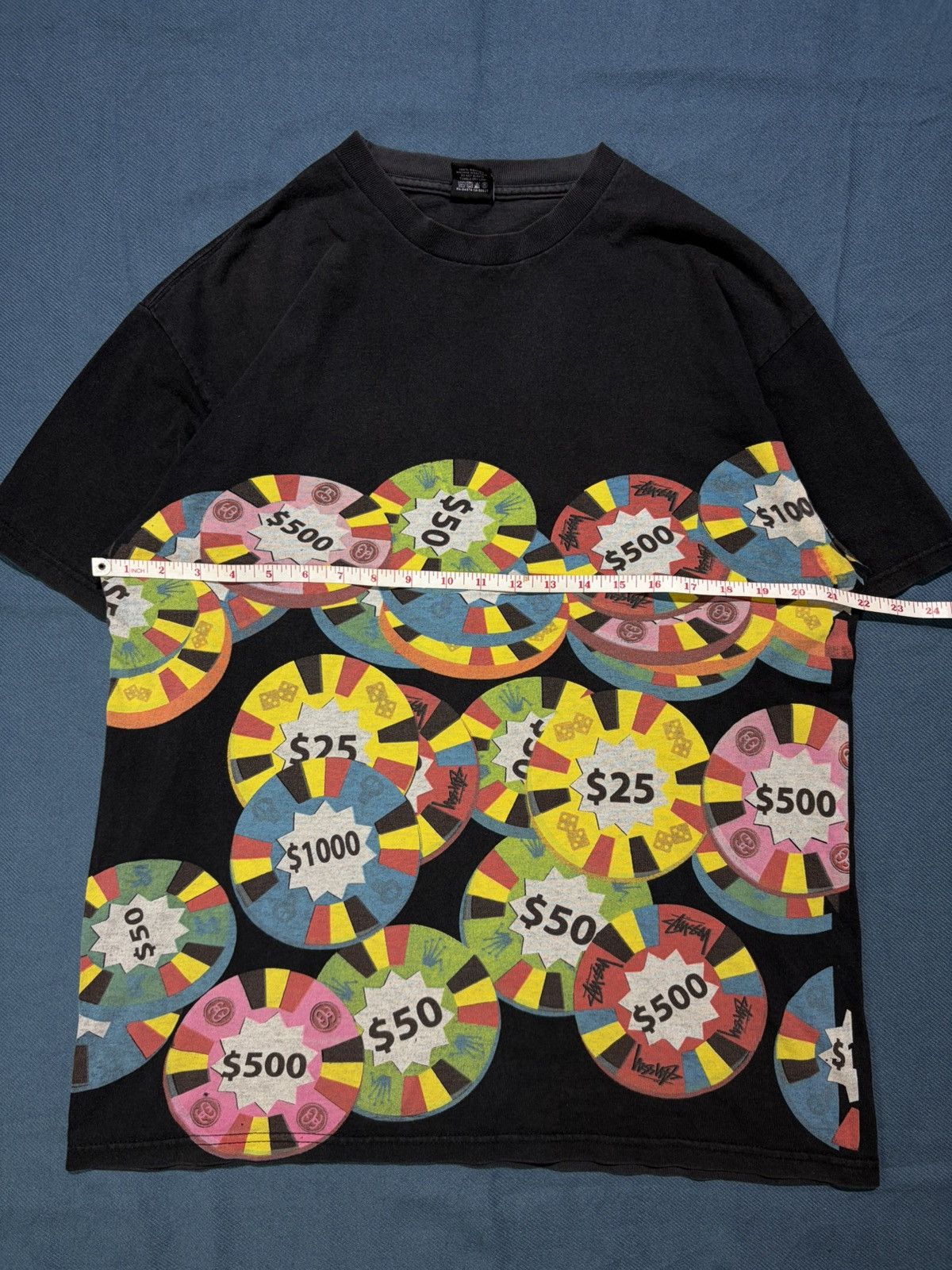 Stussy 2000s Stussy Poker Chip Tees L Size US L / EU 52-54 / 3 - 7 Thumbnail