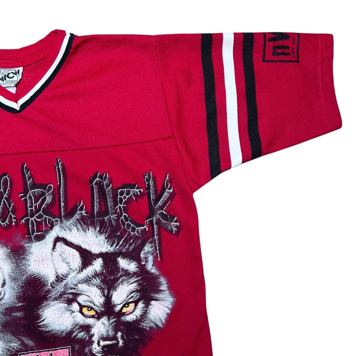 WCW/nWo 98 WCW New World Order NWO Red Black Attack Wolf Pack Jersey Size US S / EU 44-46 / 1 - 7 Thumbnail