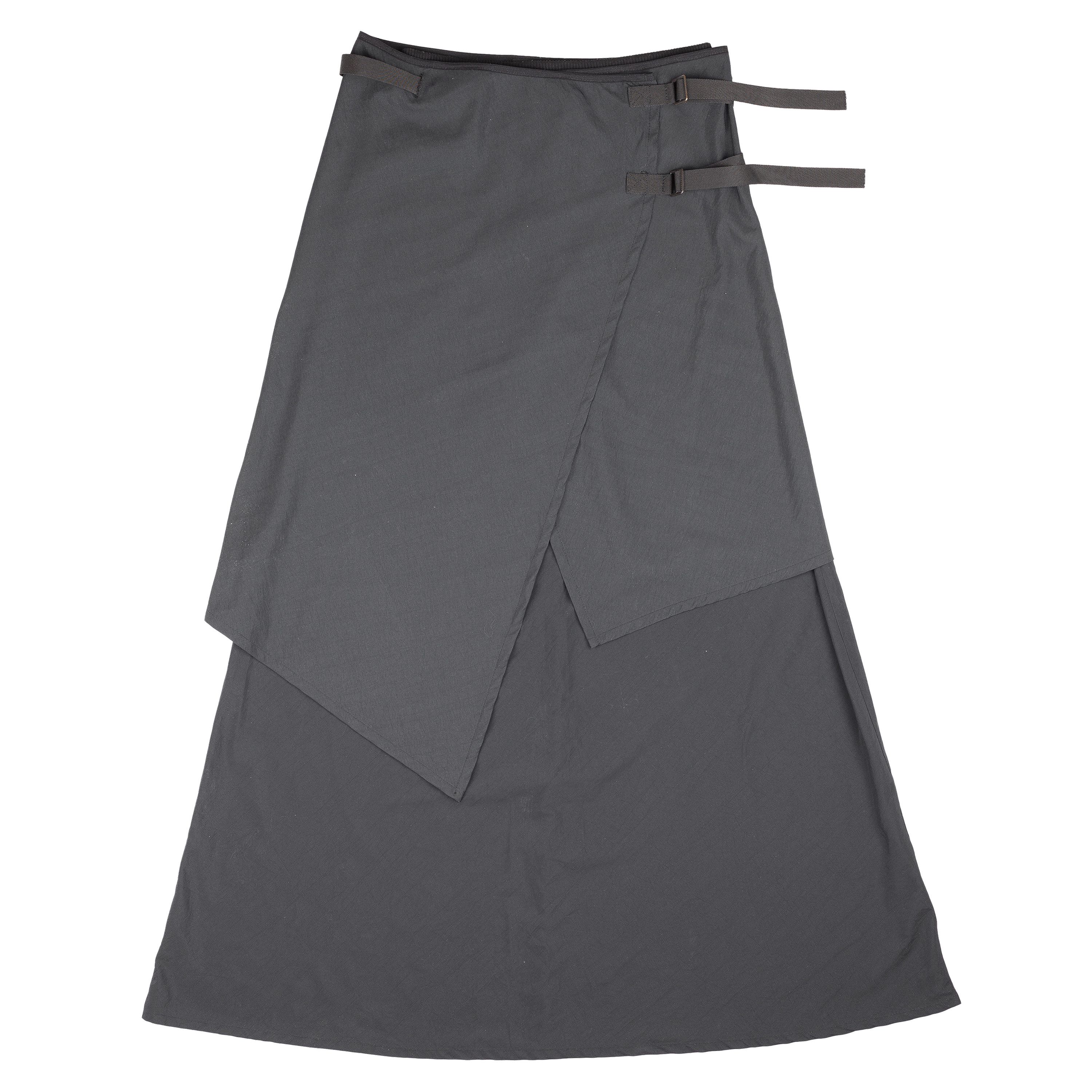 image of Cop Copine Maxi Double Layer Skirt in Black, Women's (Size 27)