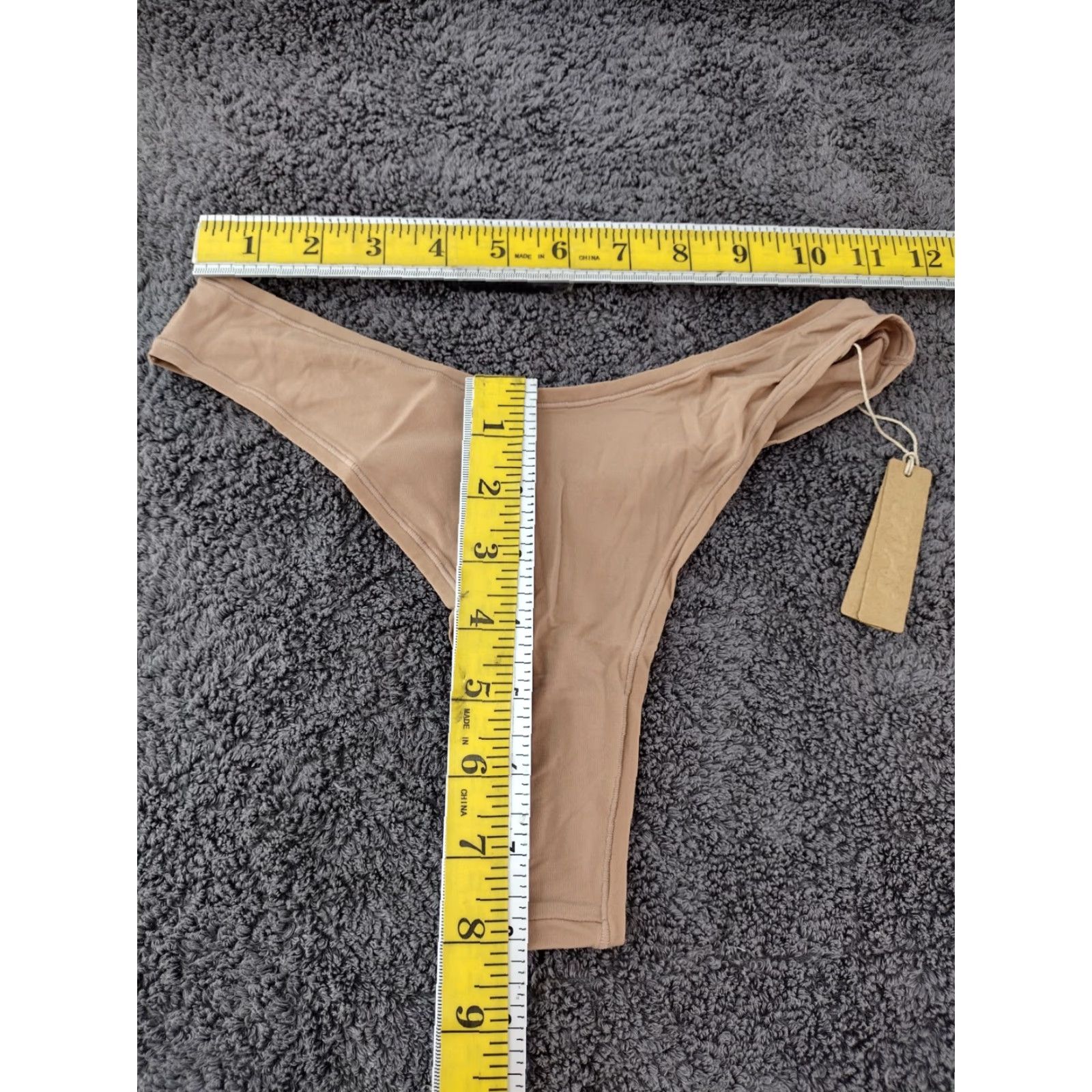 SKIMS SKIMS Women's Dipped Thong Panties Sienna 3X Size 40" / US 18 - 4 Thumbnail