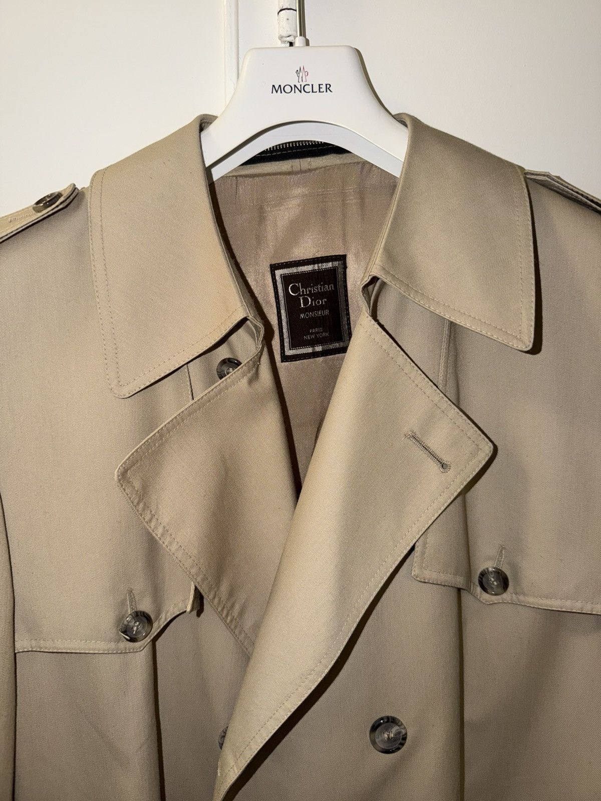 Dior Christian Dior Vintage Beige Trench Coat Size US L / EU 52-54 / 3 - 3 Thumbnail