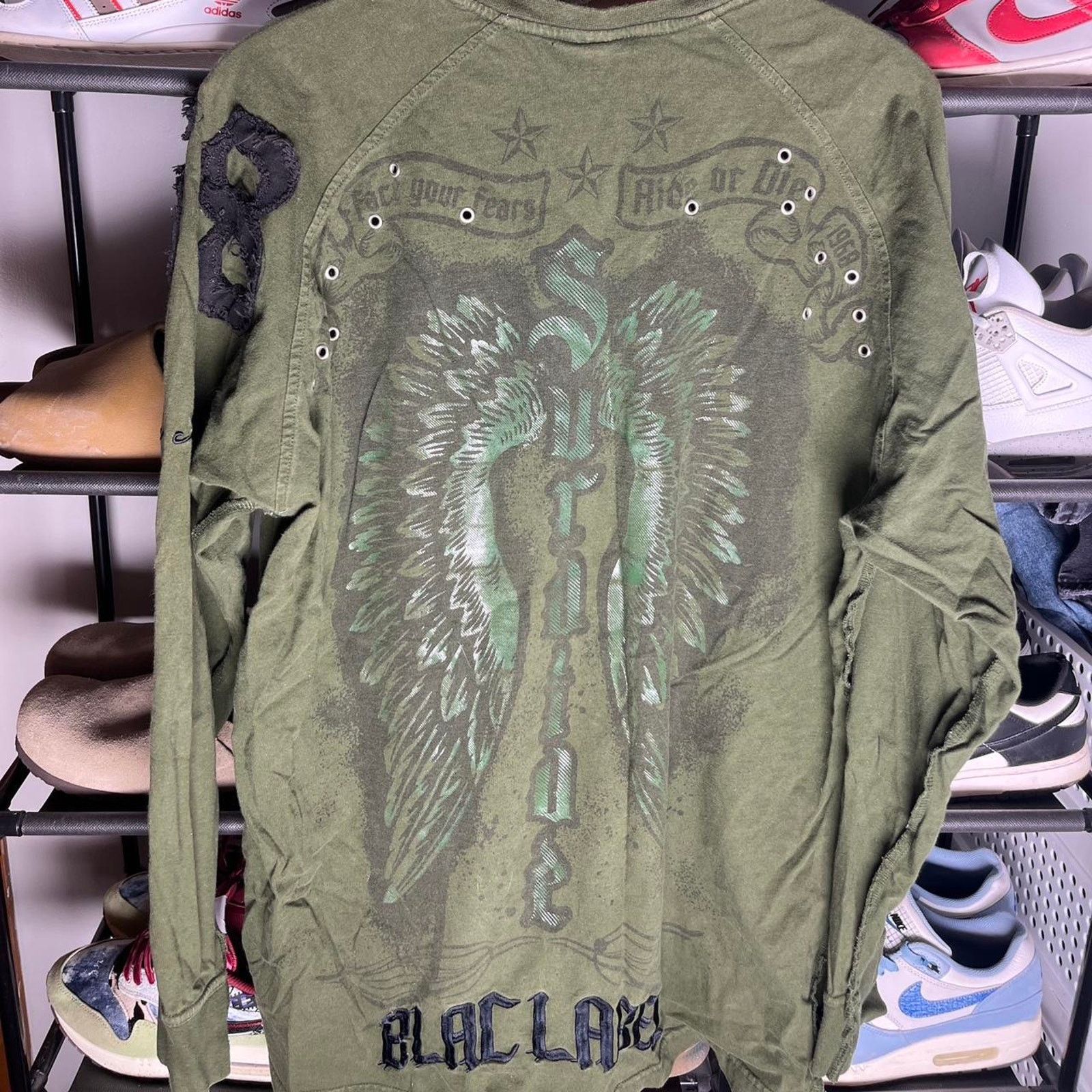 Affliction Y2k Blac Label Grunge Long Sleeve shirt Size US XXL / EU 58 / 5 - 4 Thumbnail