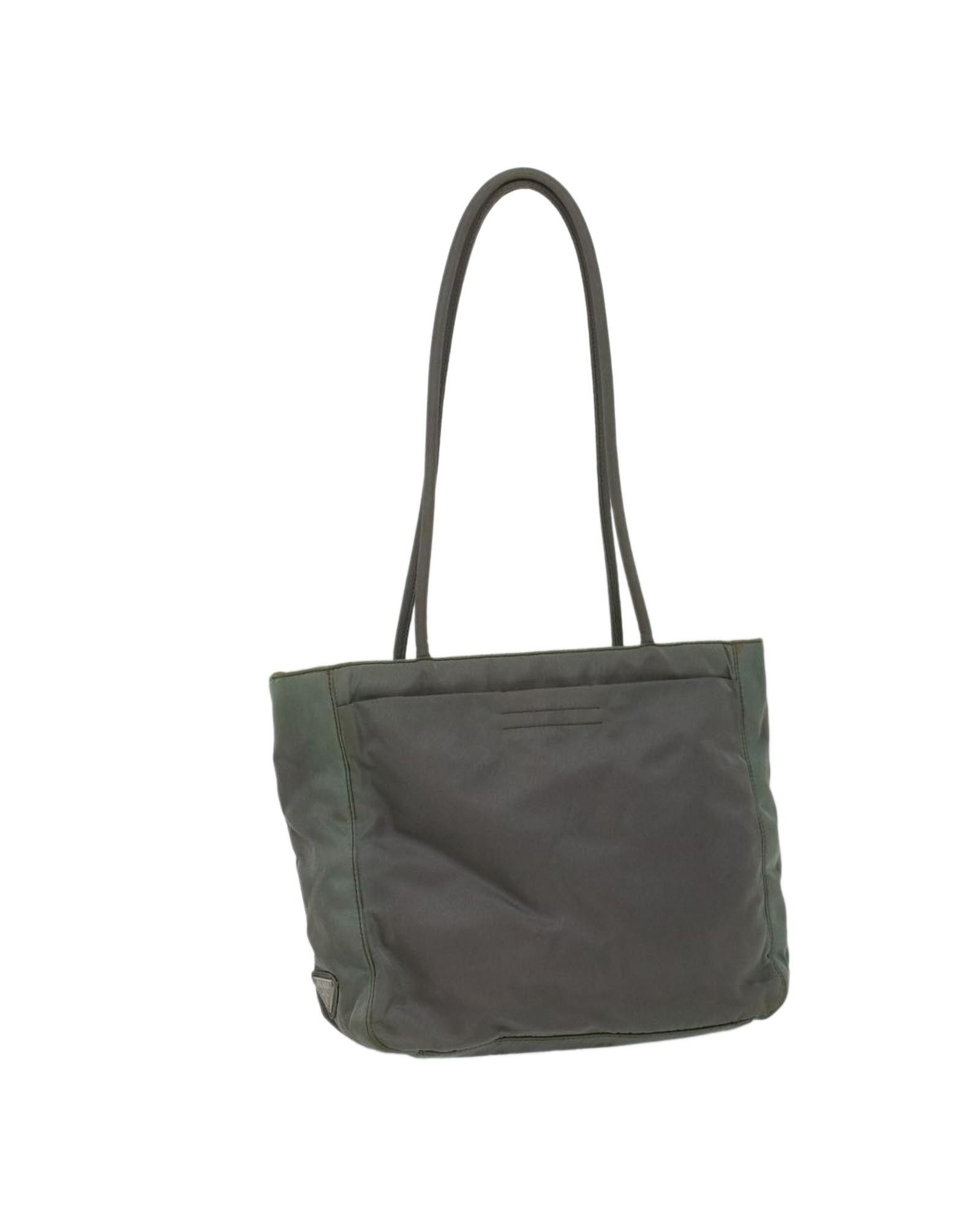 image of Prada Green Nylon Tote Bag, Women's