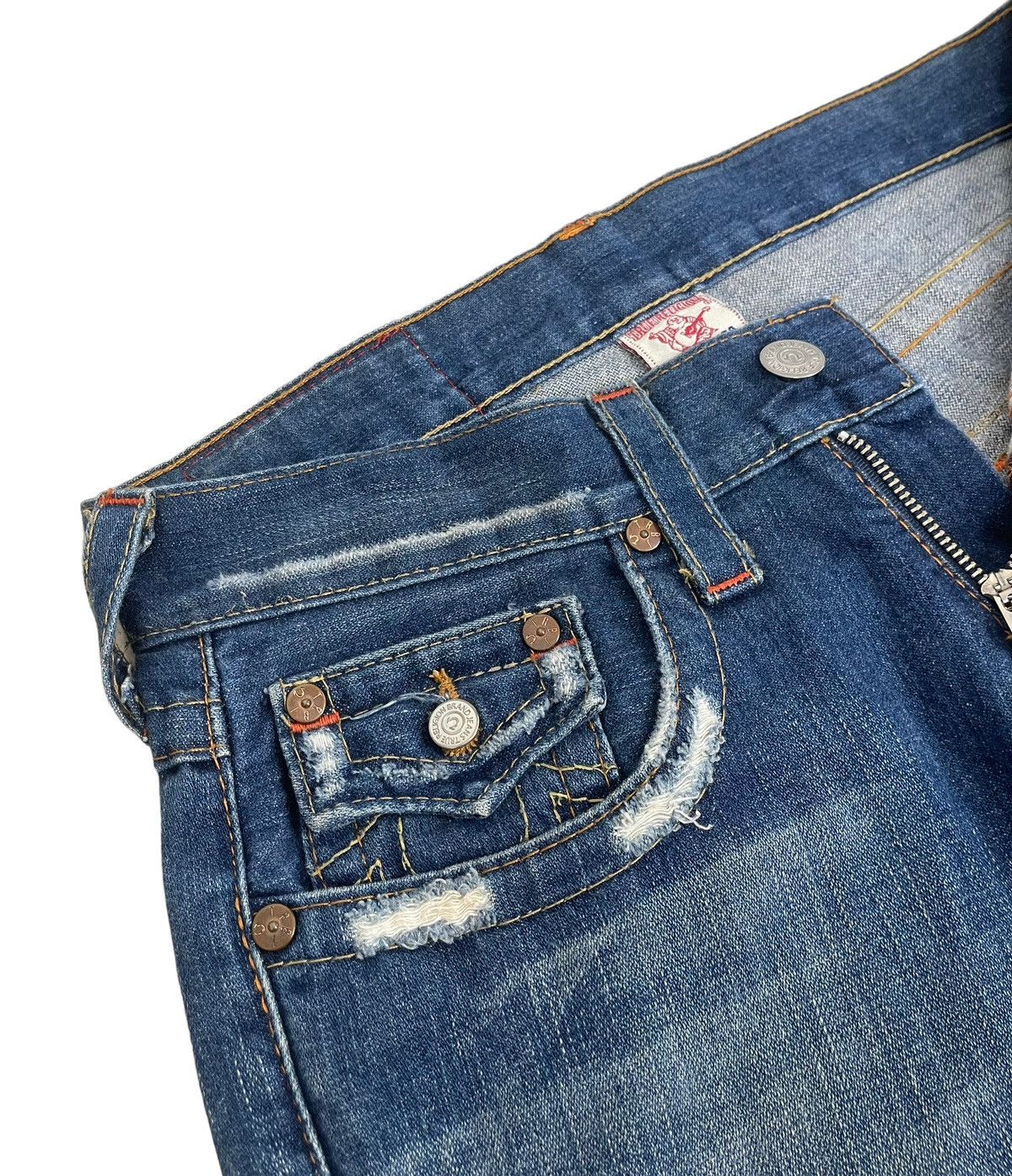 True Religion Flared Distressed Y2k True Religion Joey Jeans Size US 32 / EU 48 - 4 Thumbnail