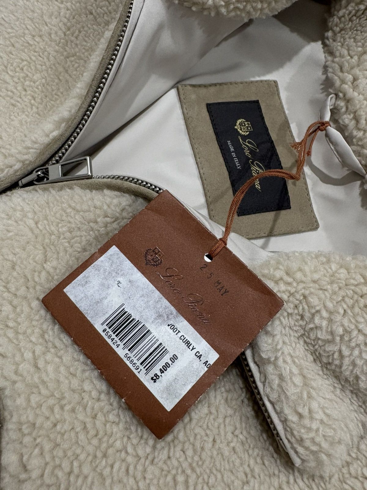 Loro Piana Loro Piana SUEDE-TRIMMED CASHMERE SILK-BLEND FLEECE HALF-ZIP Size US XL / EU 56 / 4 - 17 Thumbnail