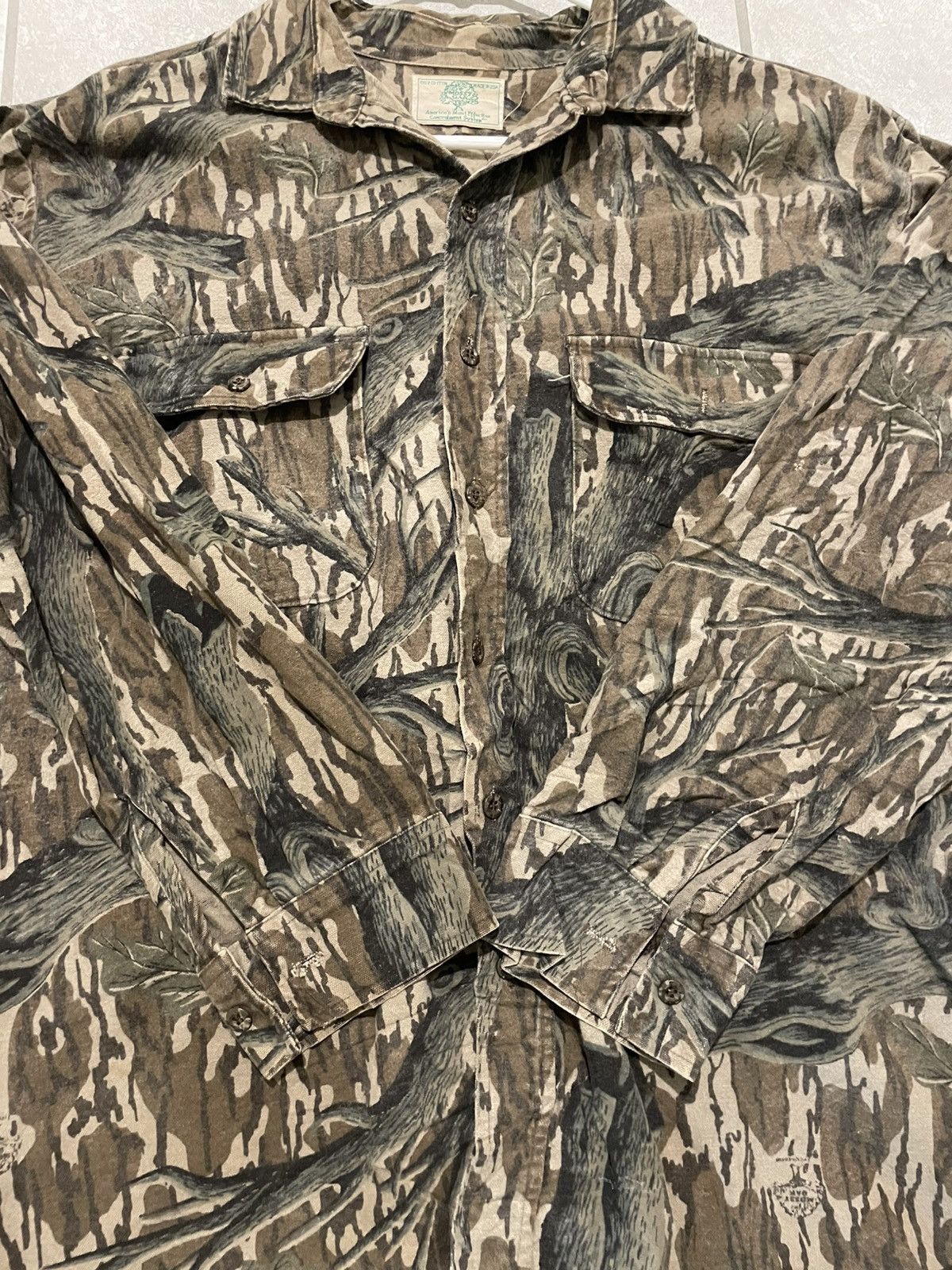 Mossy Oaks VINTAGE MOSSY OAK TREESTAND CAMO BUTTON UP SHIRT Size US L / EU 52-54 / 3 - 3 Thumbnail