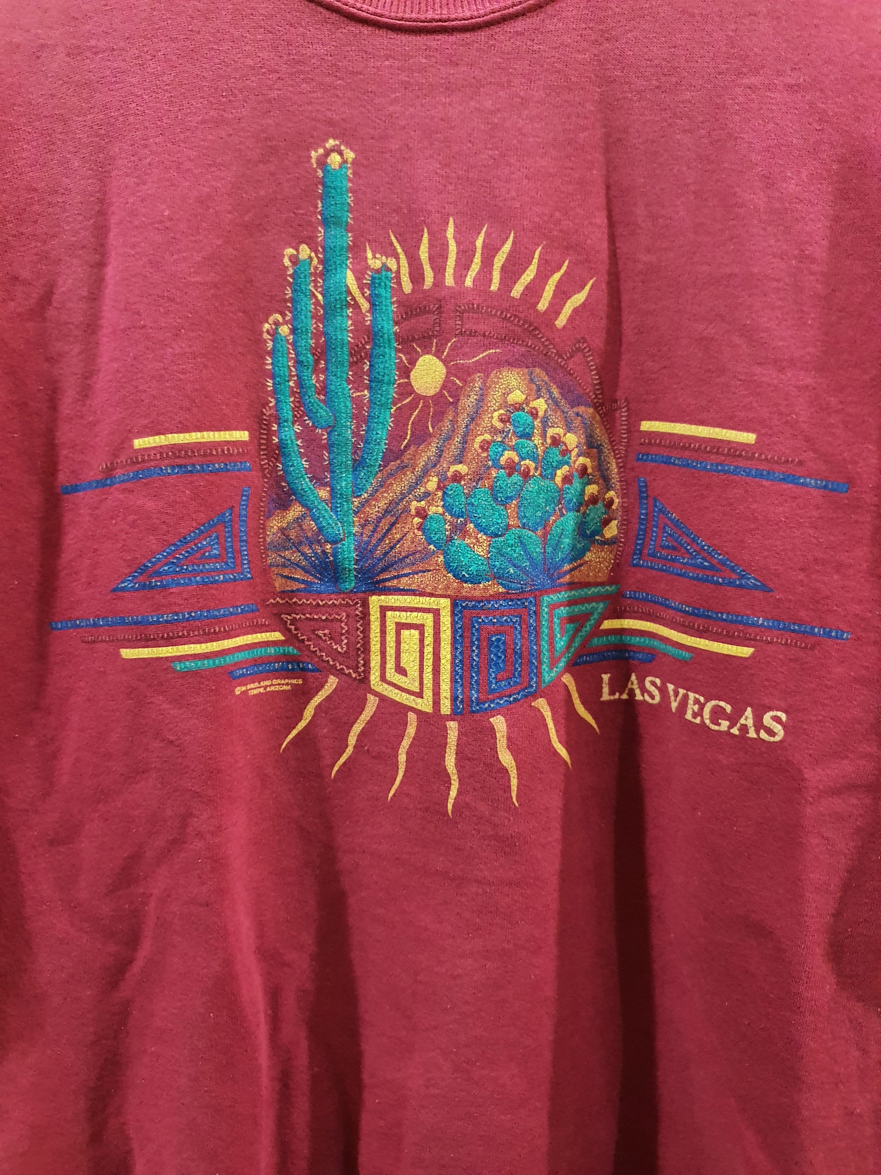 Hanes vintage 90s "Arizona" or "Southwestern Cactus" crewneck Size US L / EU 52-54 / 3 - 4 Thumbnail