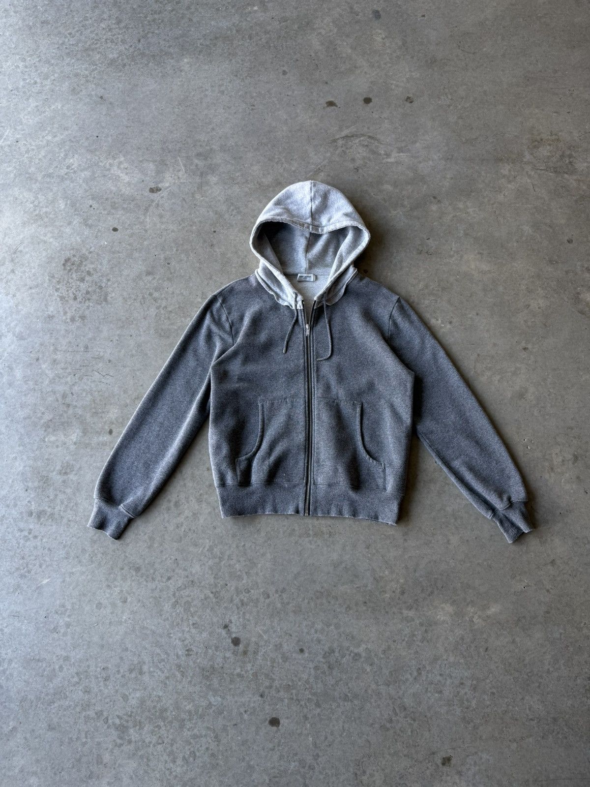 Saint Laurent Paris Saint Laurent Paris SS21 Two Tone Hybrid Zip Up Hoodie Size US XS / EU 42 / 0 - 1 Thumbnail
