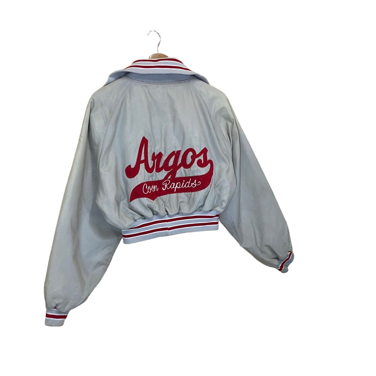Japanese Brand Vintage 90s American Rag Compagnie Cropped Varsity Jacket Size US M / EU 48-50 / 2 - 2 Thumbnail