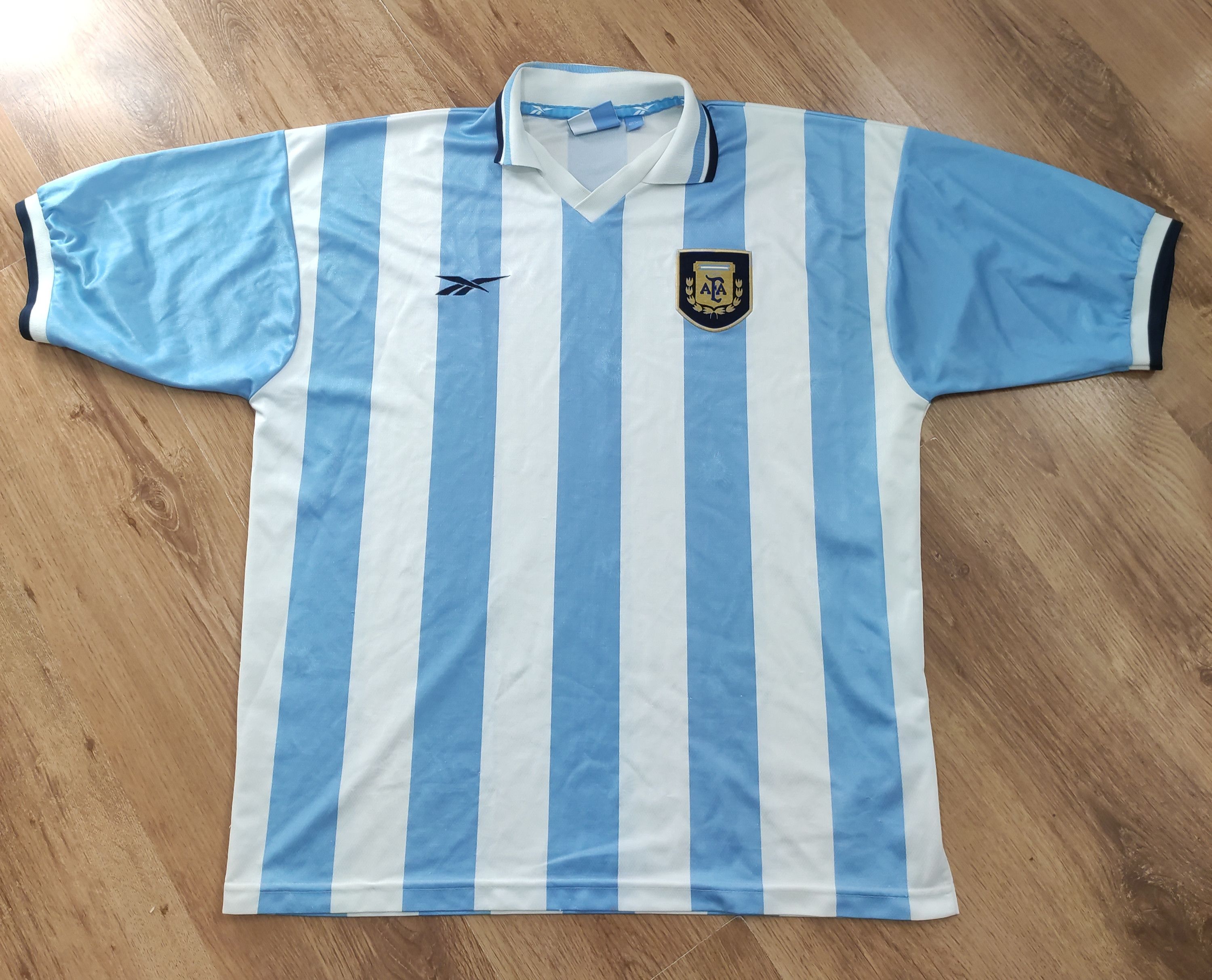 image of Reebok Argentina 1999 2000 Home Jersey 46/48 in Blue, Men's (Size 2XL)