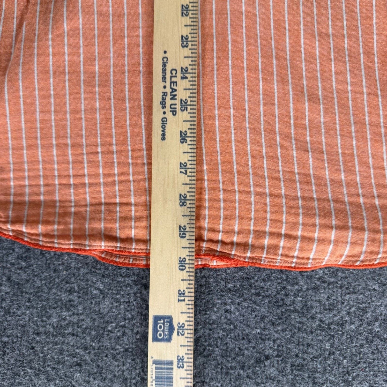 Tommy Bahama Tommy Bahama Denim Mens Medium Orange Striped Button Up Size US M / EU 48-50 / 2 - 6 Thumbnail