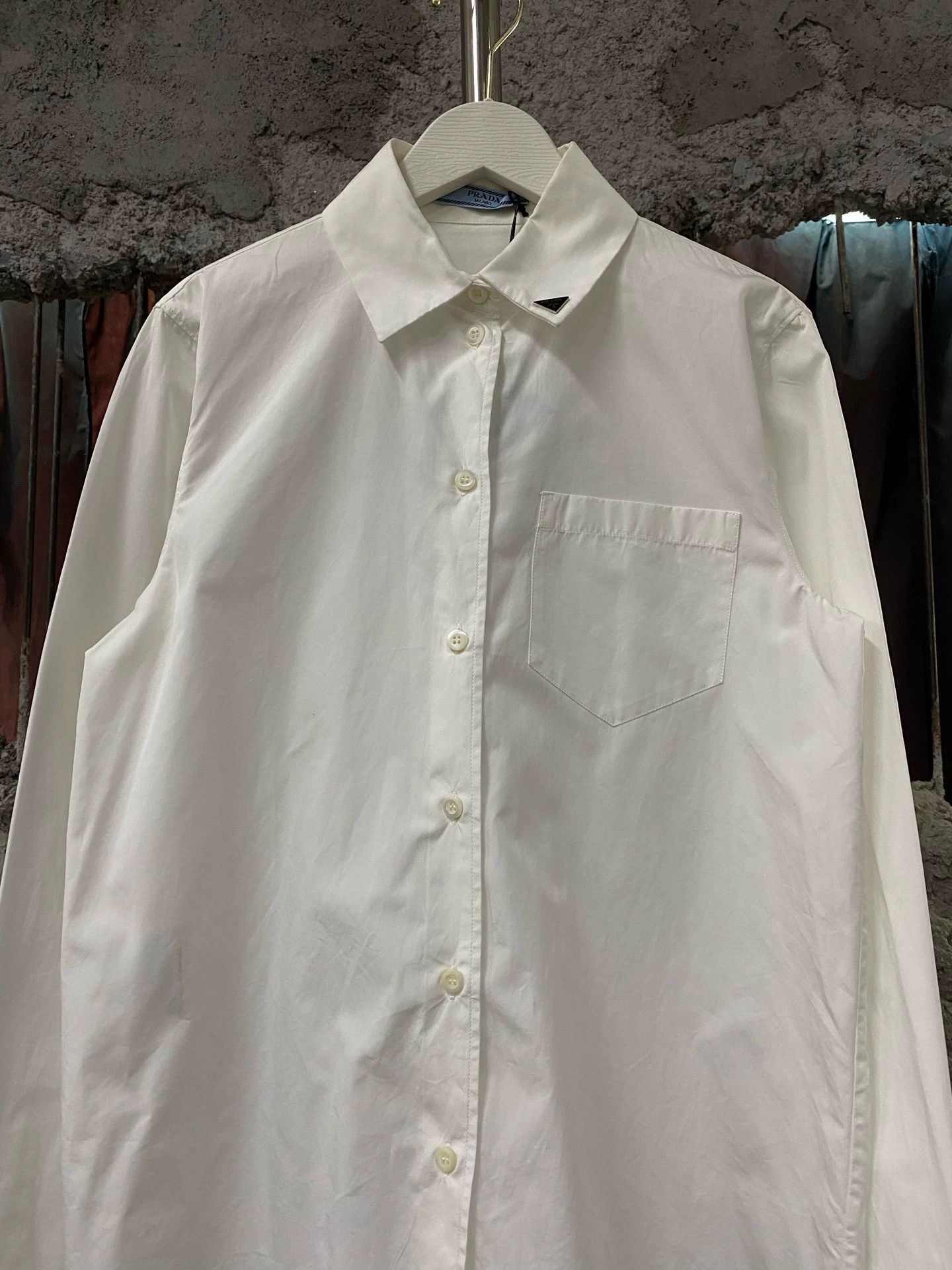 Prada Prada Triangle Logo Shirt 38 New Size S / US 4 / IT 40 - 3 Thumbnail