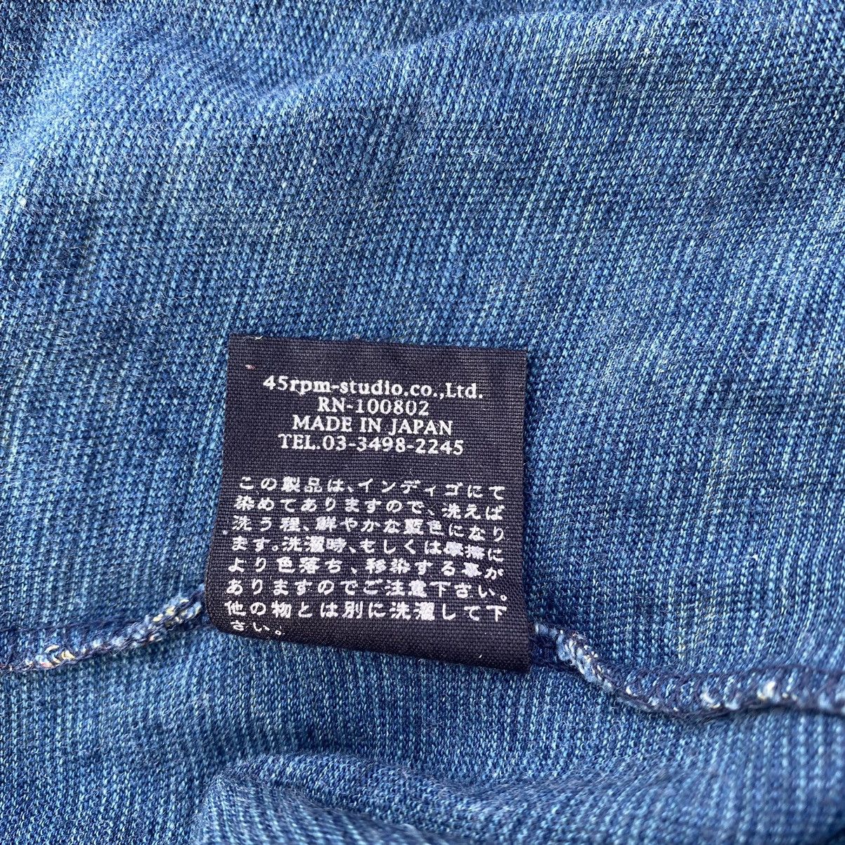 45rpm Indigo Dyed Floral Shirt Size S / US 4 / IT 40 - 6 Thumbnail