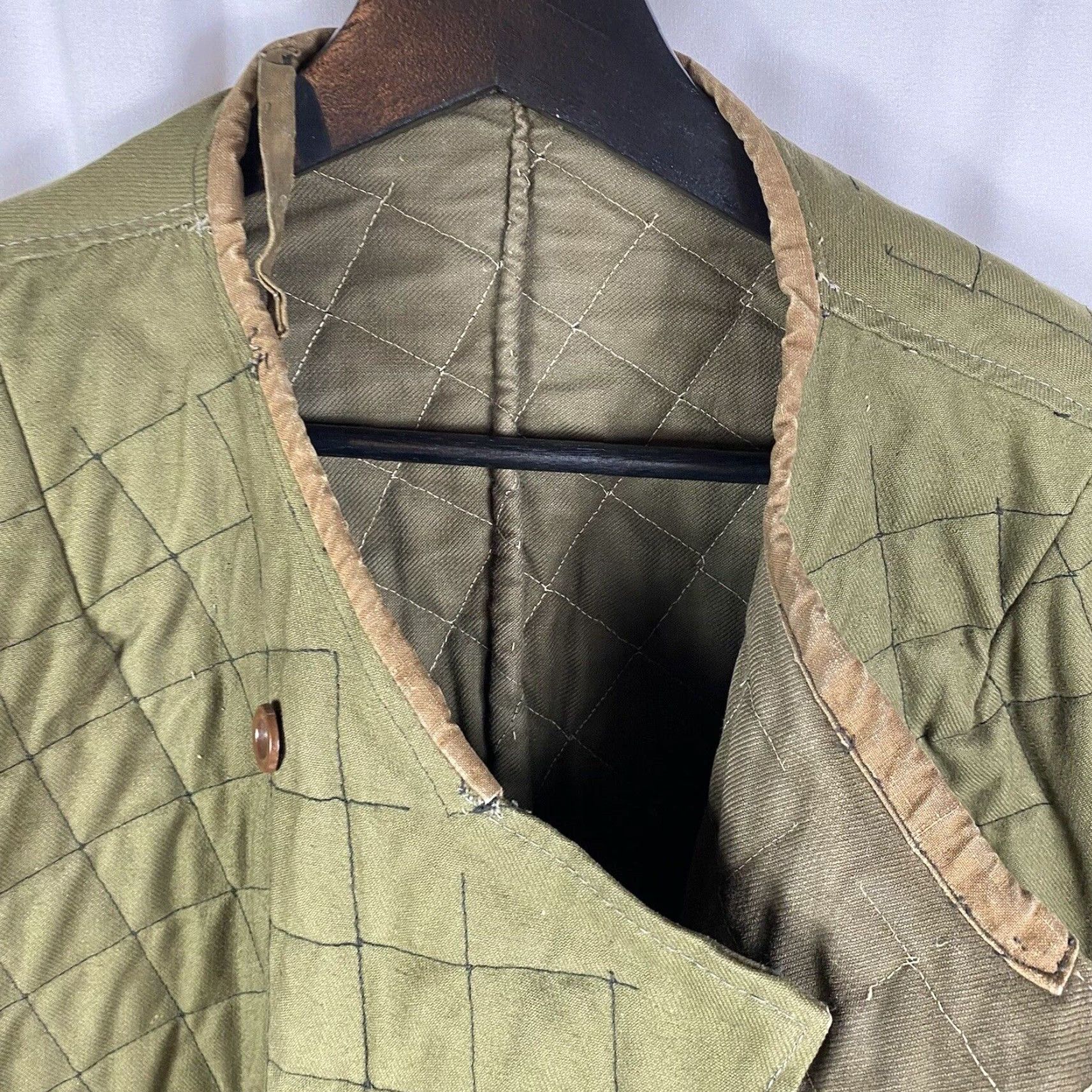 Vintage VINTAGE 40s German Czech Army Heavy Quilted Jacket XL Mens Size US XL / EU 56 / 4 - 5 Thumbnail