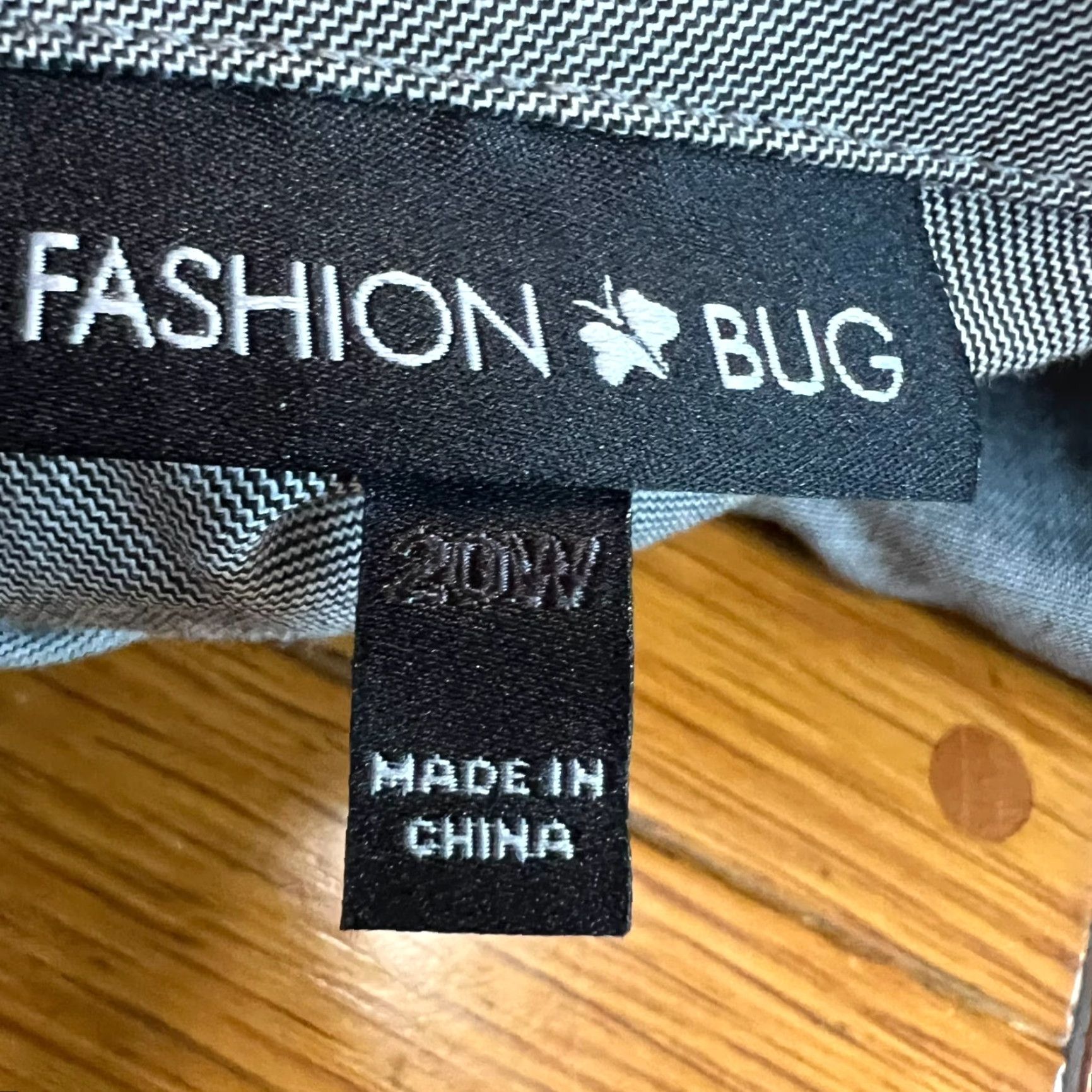 Vintage Fashion Bug Blazer Women Single-Breasted Gray Houndstooth 20W Cotton Blend Polyester Lining Notch Lapel Regular Size 20W Womens Fashion Bug Blazer Size 3XL / US 20-22 - 5 Thumbnail