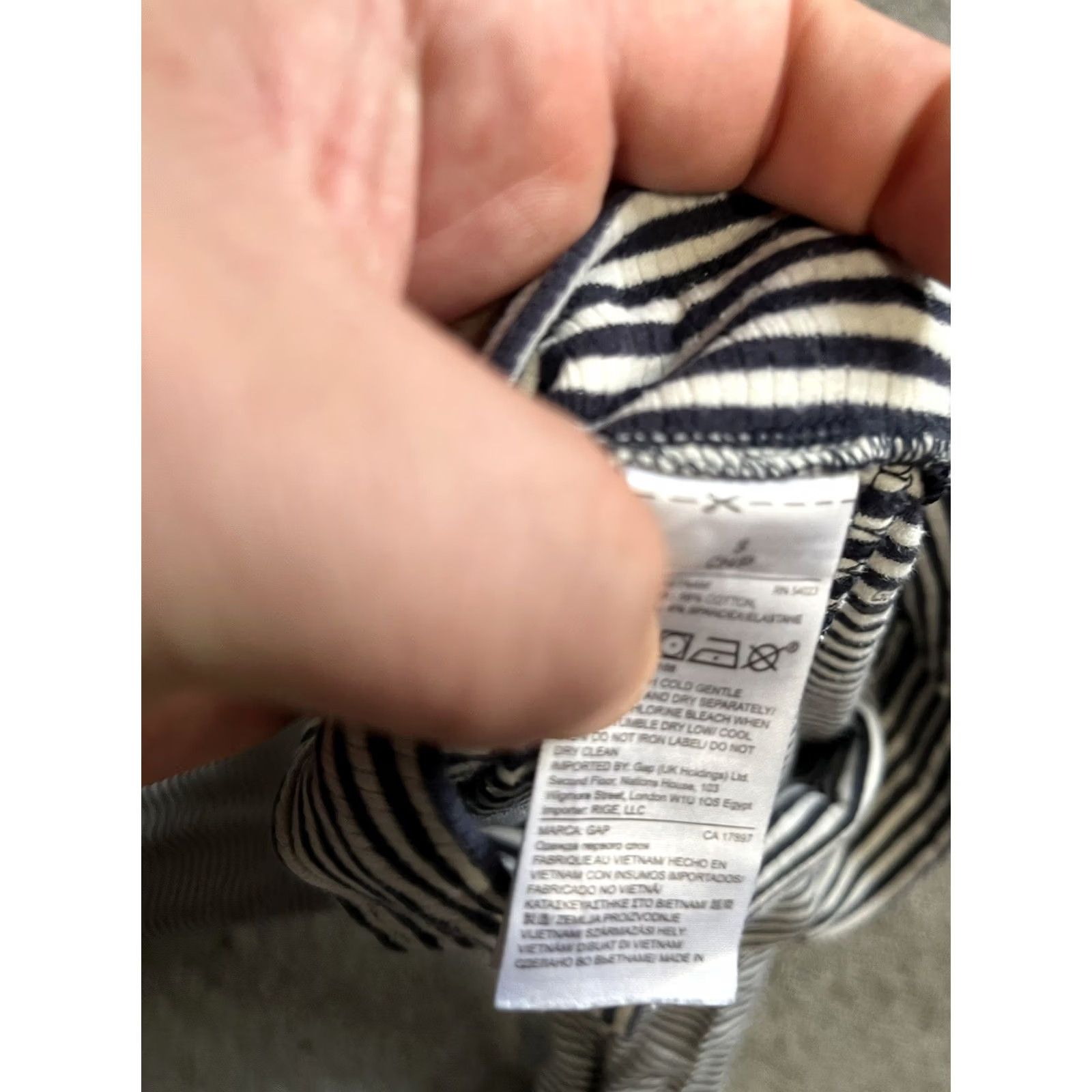 Gap Gap Body Pajama Pants Small Striped Lounge Navy White Cuffed Pants Size 28" / US 6 / IT 42 - 5 Thumbnail