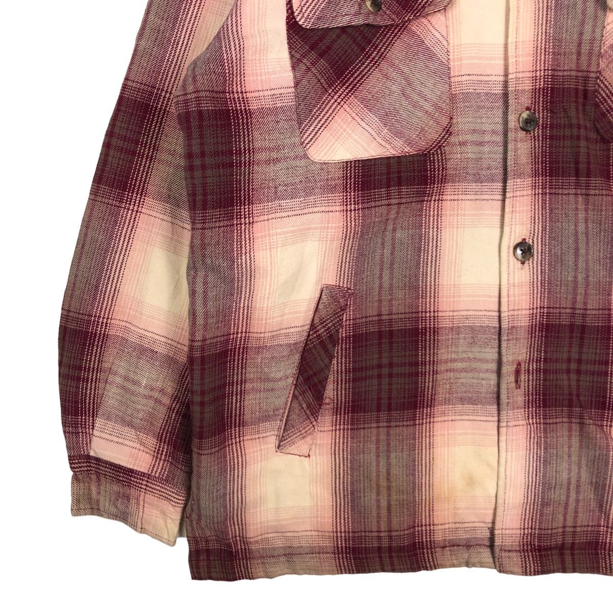 Flannel 🔥Vintage Wool Jacket Sea Hop Issey Miyake Tartan Design Size US L / EU 52-54 / 3 - 6 Thumbnail