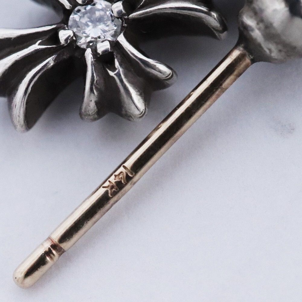 Chrome Hearts Chrome Hearts Diamond Tiny CH Cross Drop Earring Size ONE SIZE - 8 Thumbnail