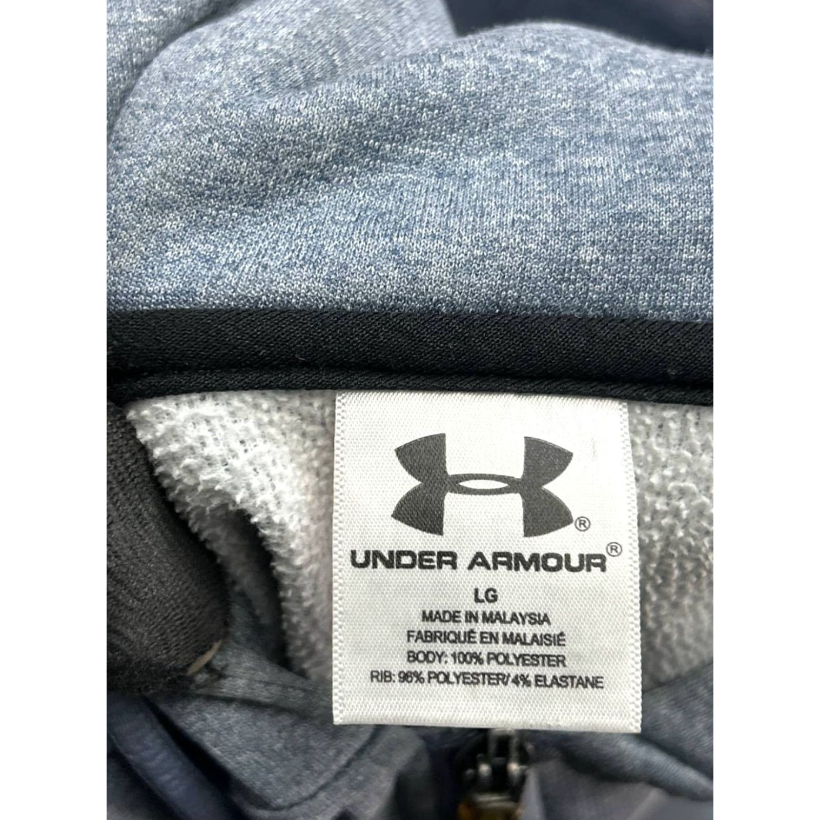 Under Armour Under Armour Hoodie Womens Large Gray Full Zip Logo Embroidered Athleisure L Size L / US 10 / IT 46 - 7 Thumbnail